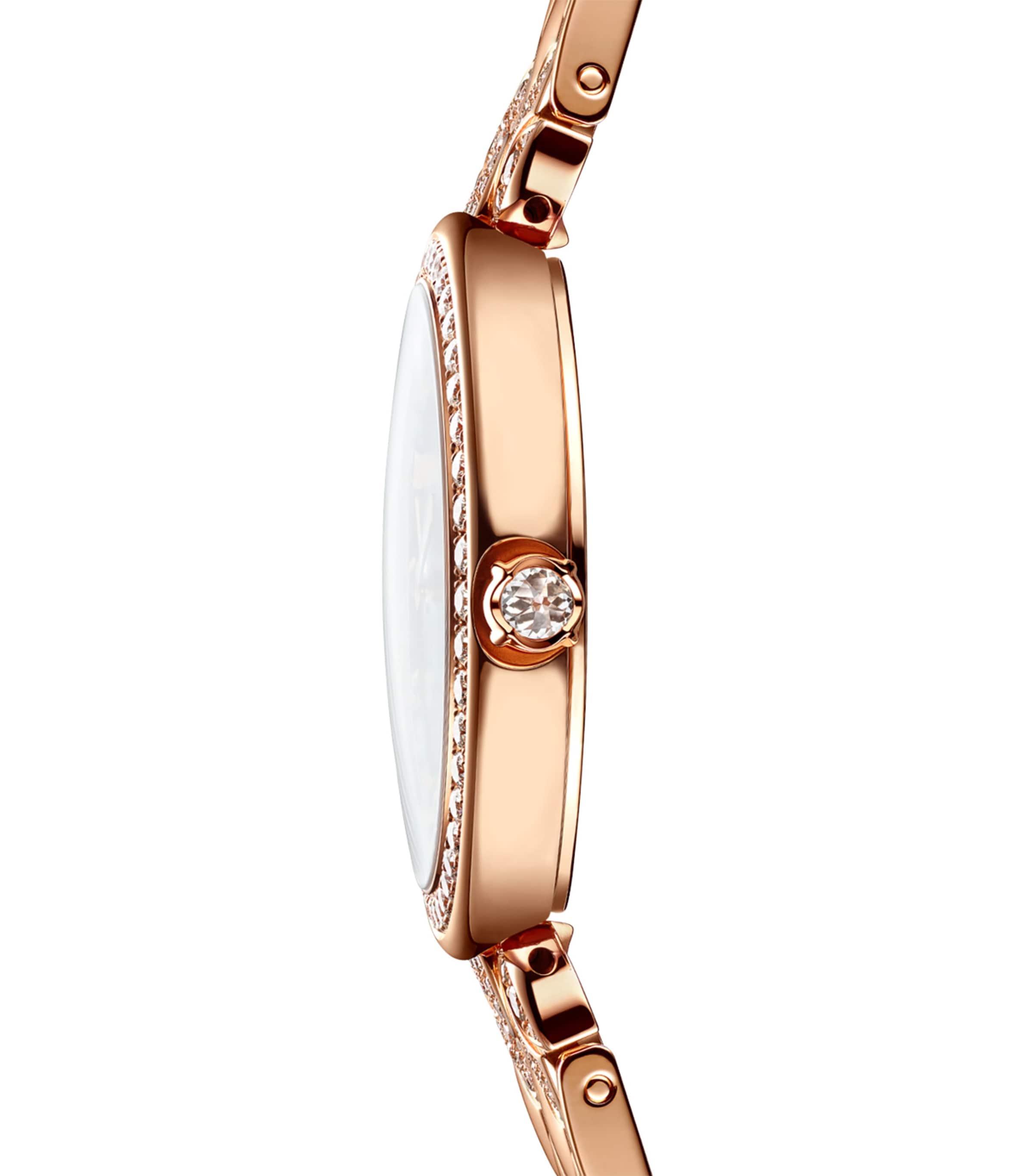 Rose Gold and Diamond Divas' Dream Watch 33mm GREEN Image 3