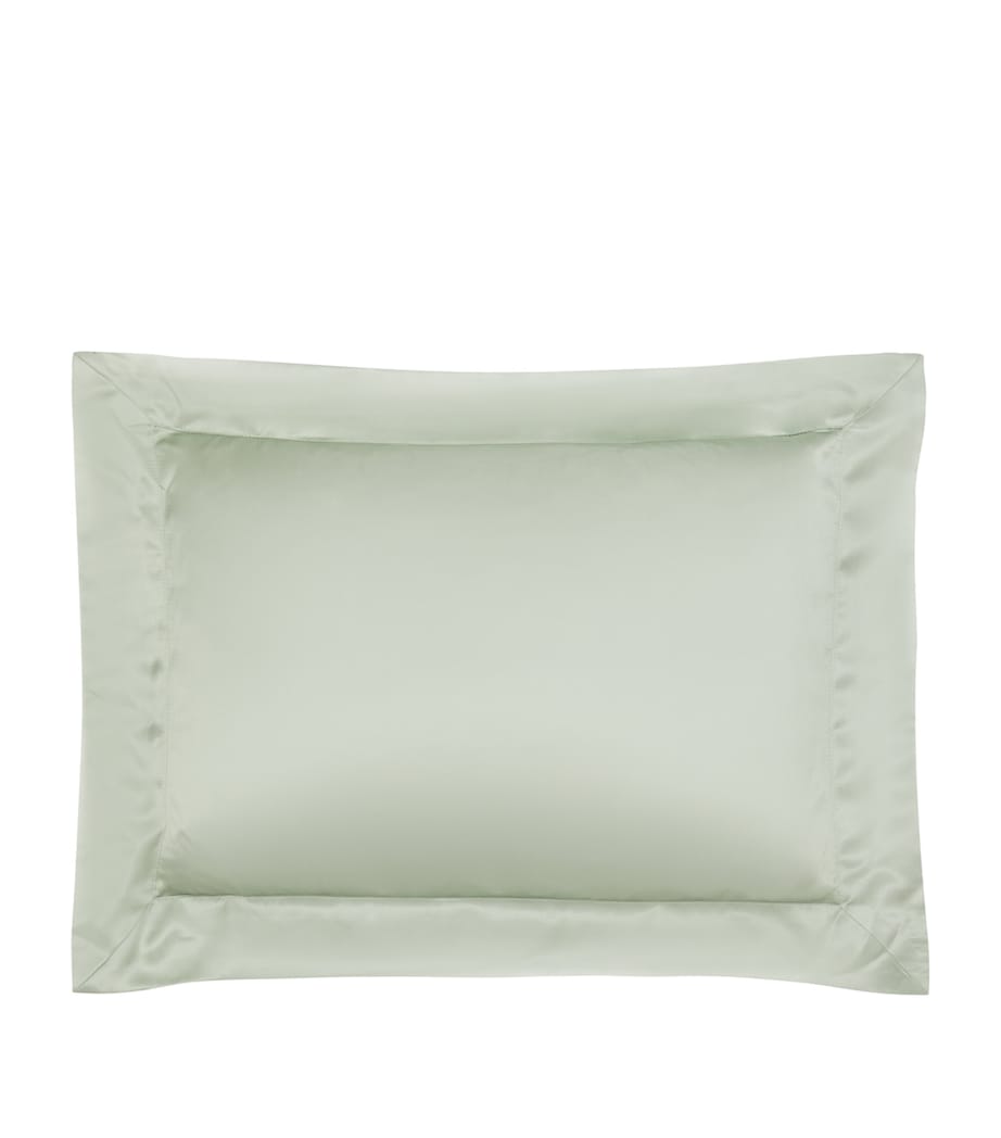 Silk Oxford Pillowcase (30cm x 40cm) SAGE Image 1