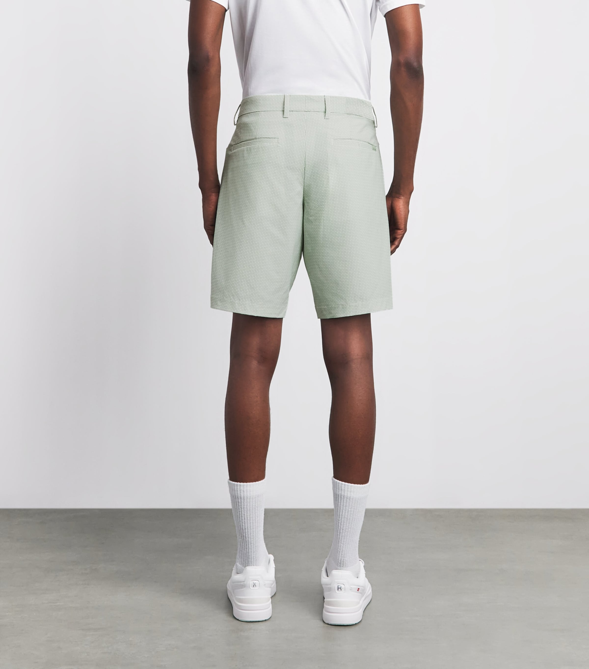 RLX Ralph Lauren Mens Printed Tailored Performance Shorts Scot Fairway L Green Image 5