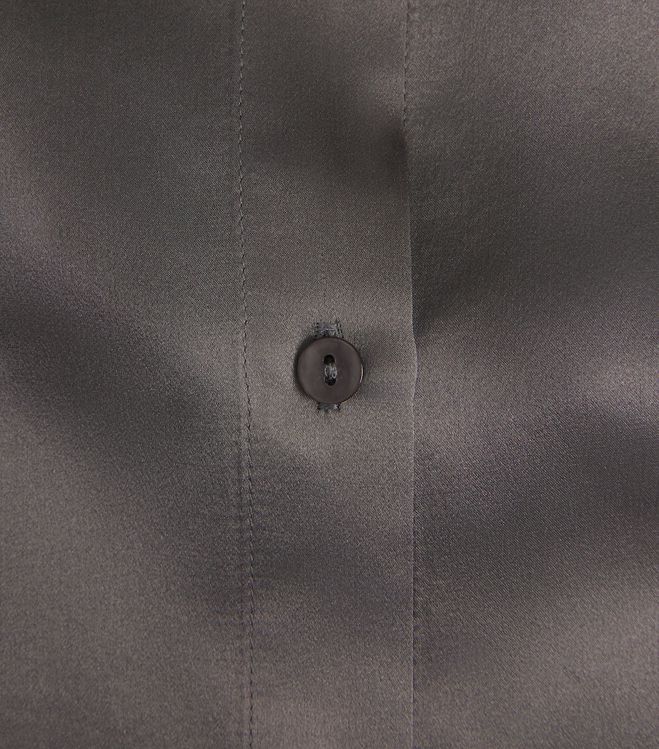 Silk Tyler Blouse MEDIUM GREY Image 5