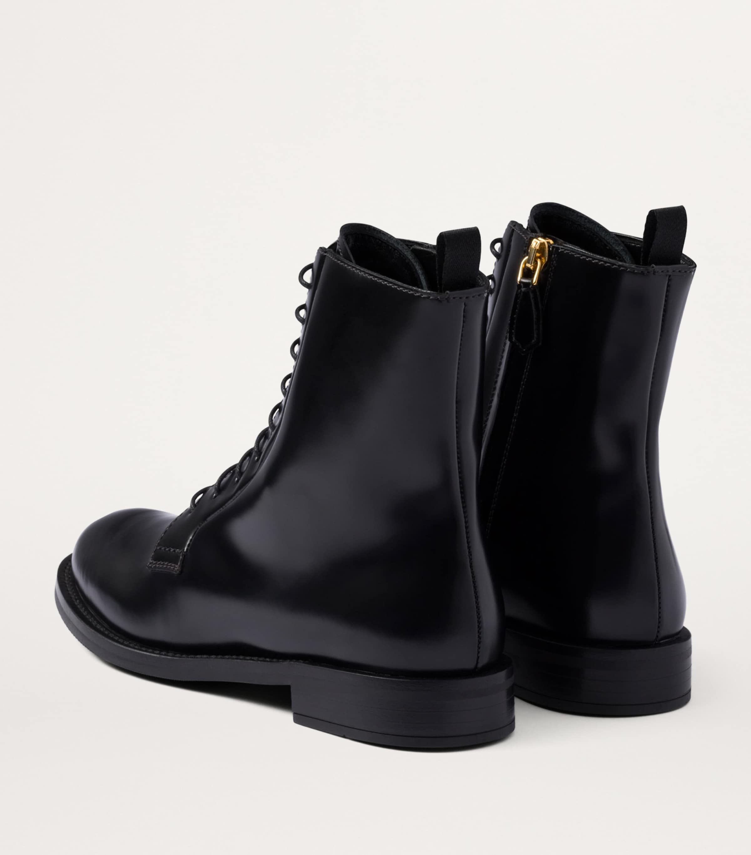 Brushed Leather Ankle Boots F0002 Image 4