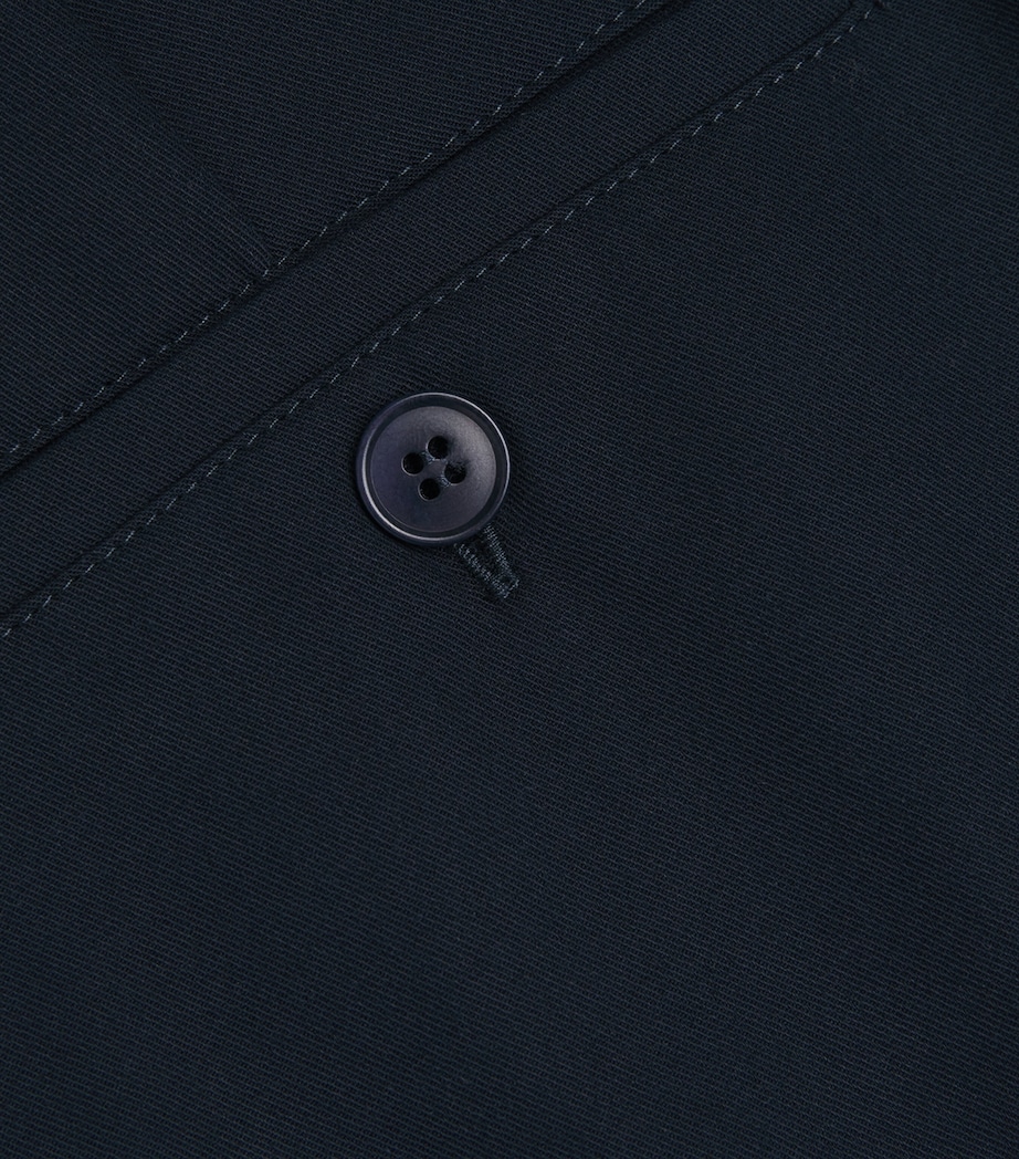 Cotton Gabardine Bermuda Shorts NAVY Image 5