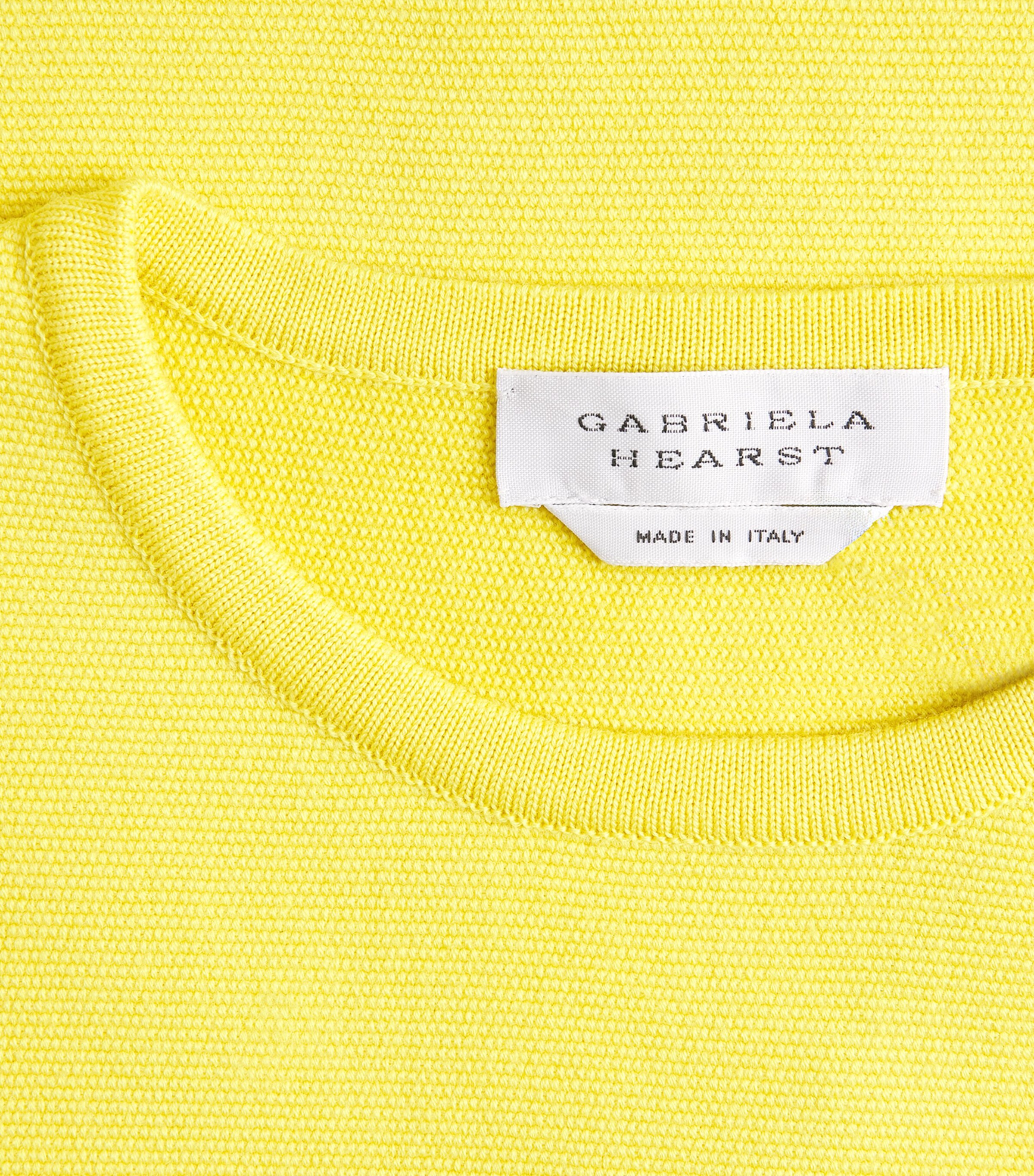 Gabriela Hearst Womens Wool Axis Short-Sleeve Sweater Ctr Citrine Image 6