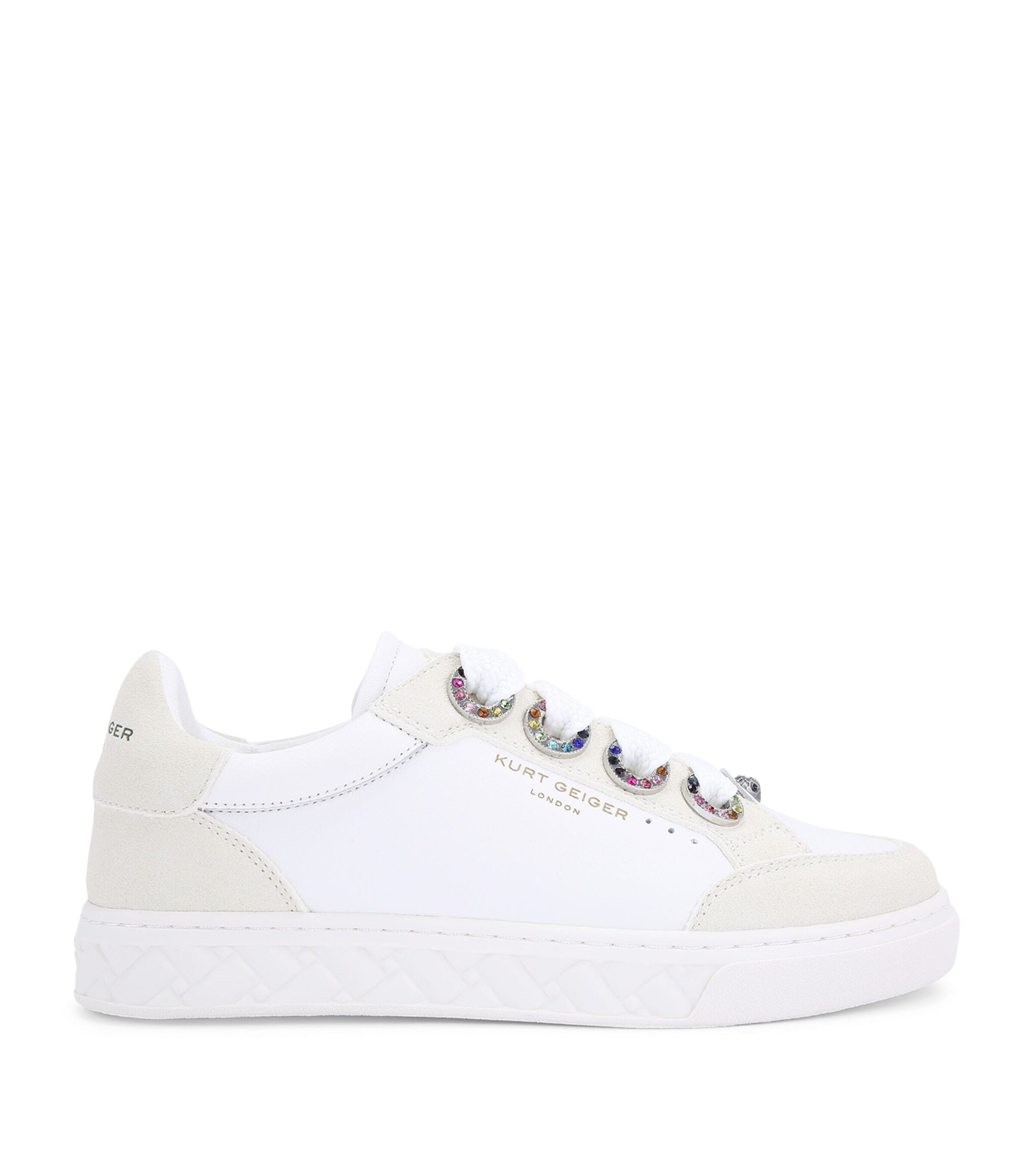 Kurt Geiger London Leather Kensington Cupsole Sneakers | Women Shoes | Trainers | Low-Top Trainers | Designers | Kurt Geiger London