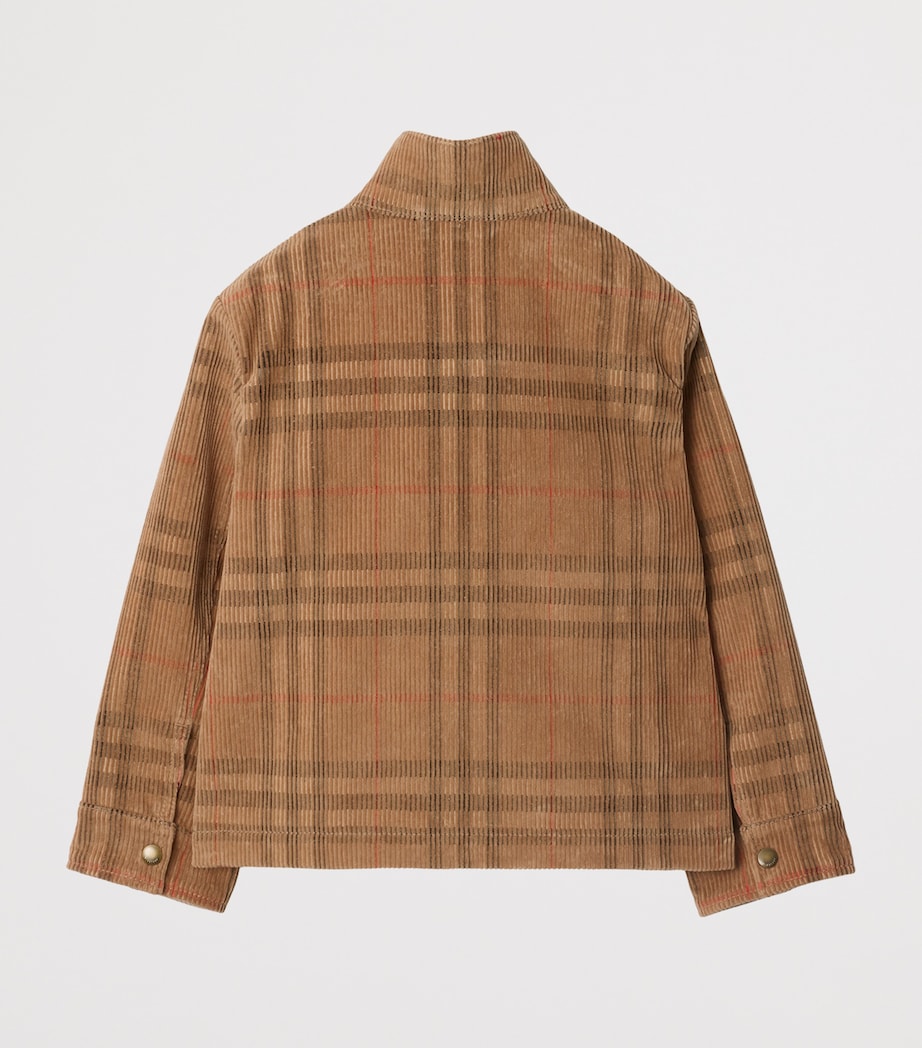 Cotton Corduroy Check Harrison Jacket (3-12 Years) ARCHIVE BEIGE IP CHK Image 2