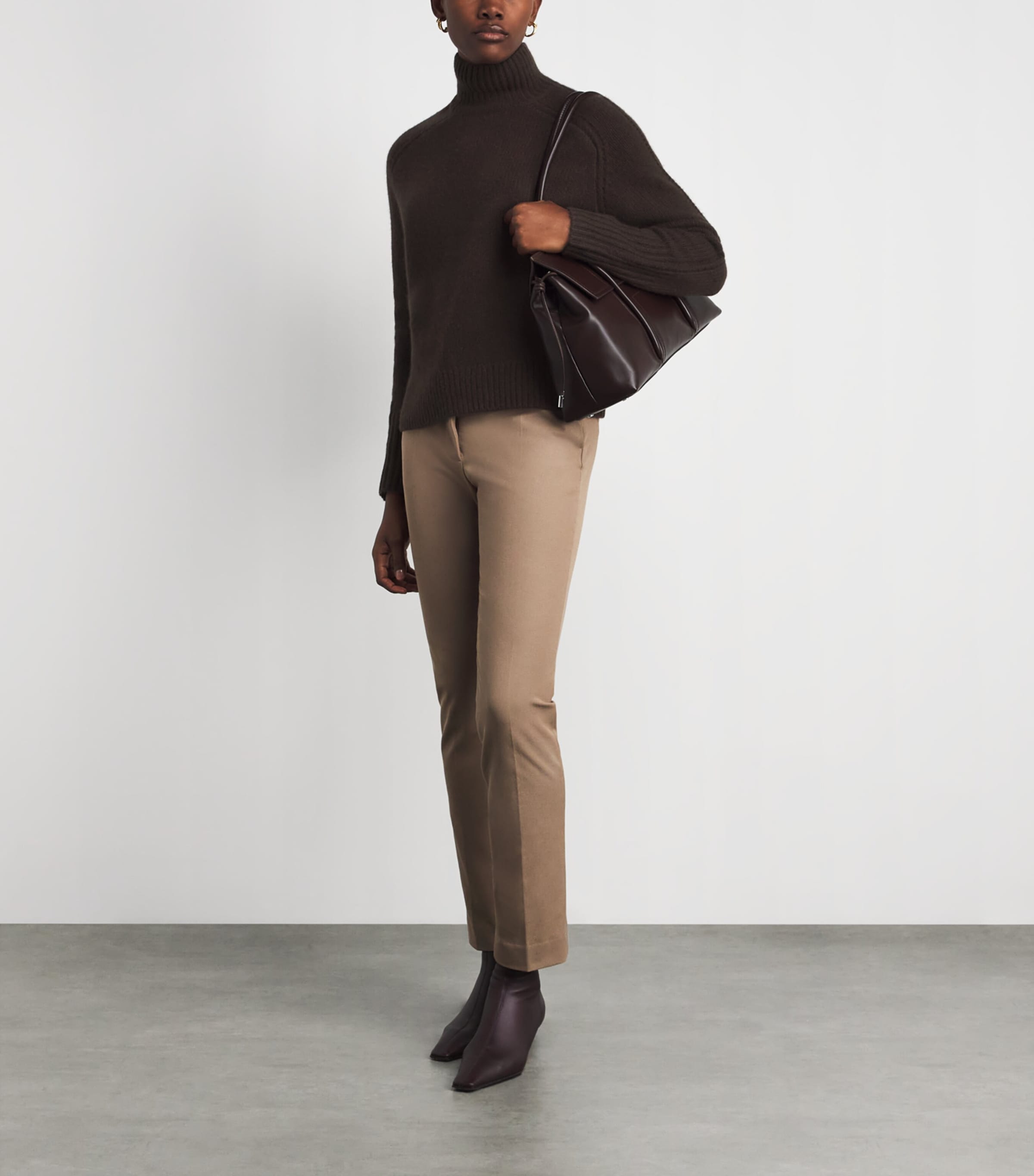 Joseph Brown Cashmere Rollneck Tilly Lofty Sweater | Harrods AU