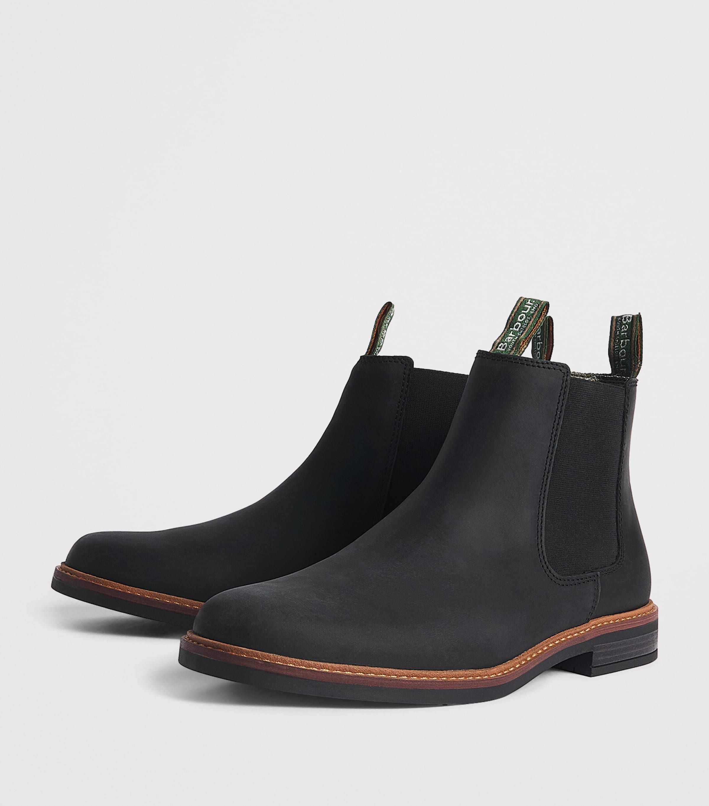 Leather Farsley Chelsea Boots BLACK Image 3