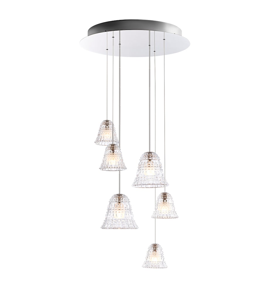 Baccarat Crystal New Antique 6-Light Chandelier Clear Image 1