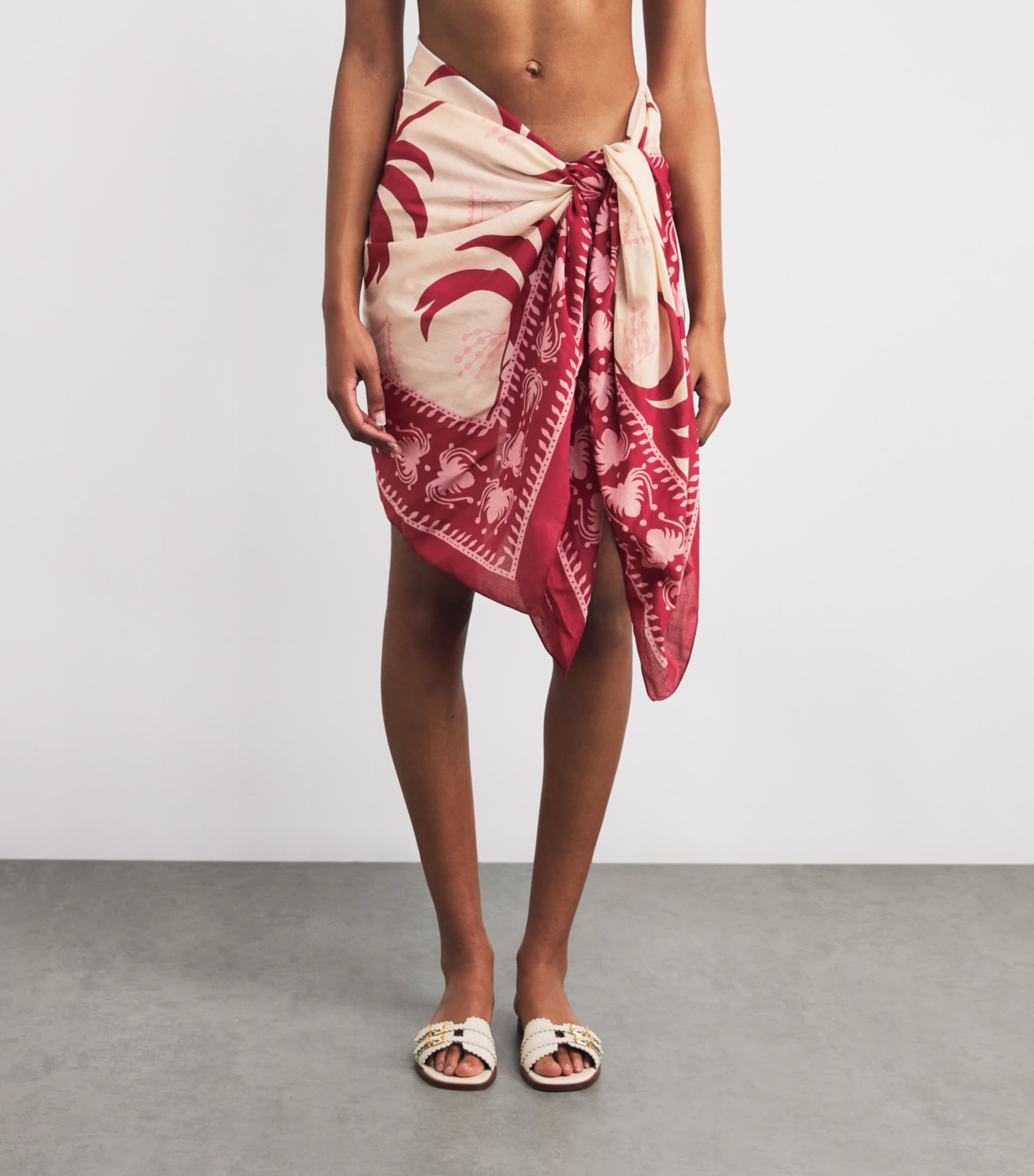 Cotton Dance of Dark Pareo ECRU/DARK CHERRY Image 3