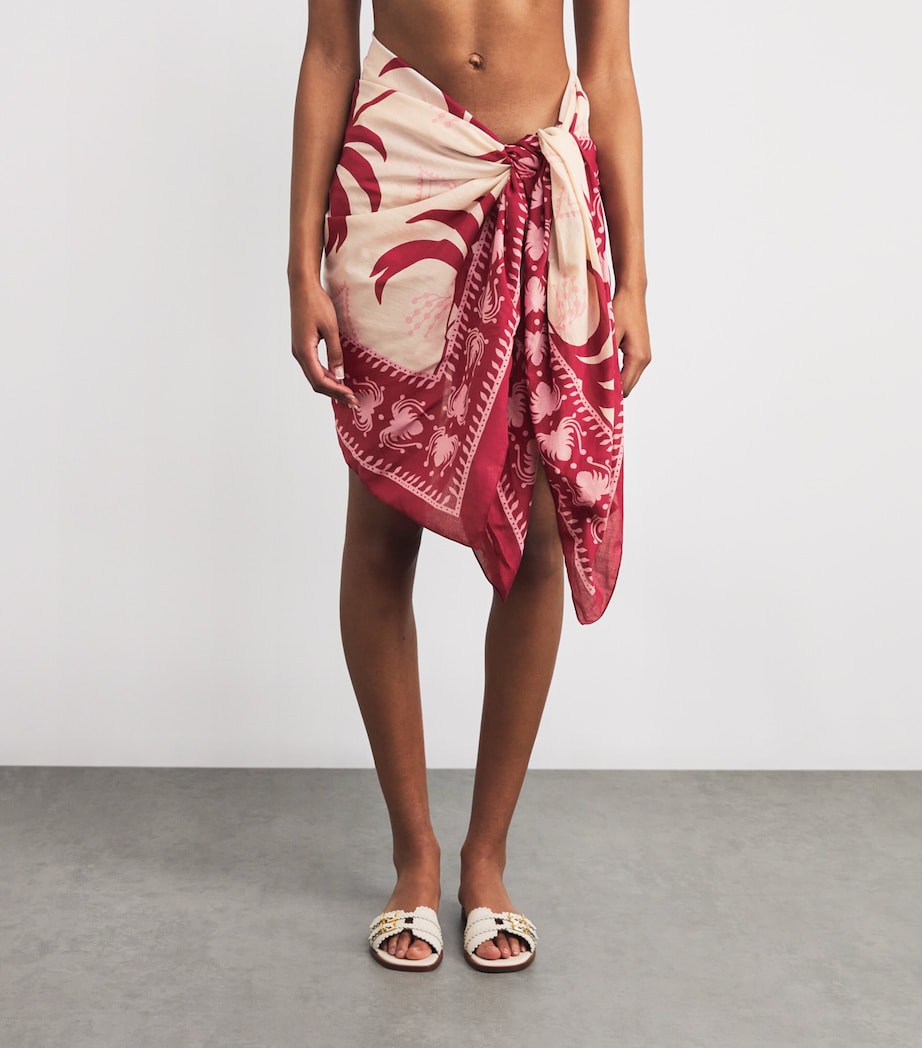 Cotton Dance of Dark Pareo ECRU/DARK CHERRY Image 3