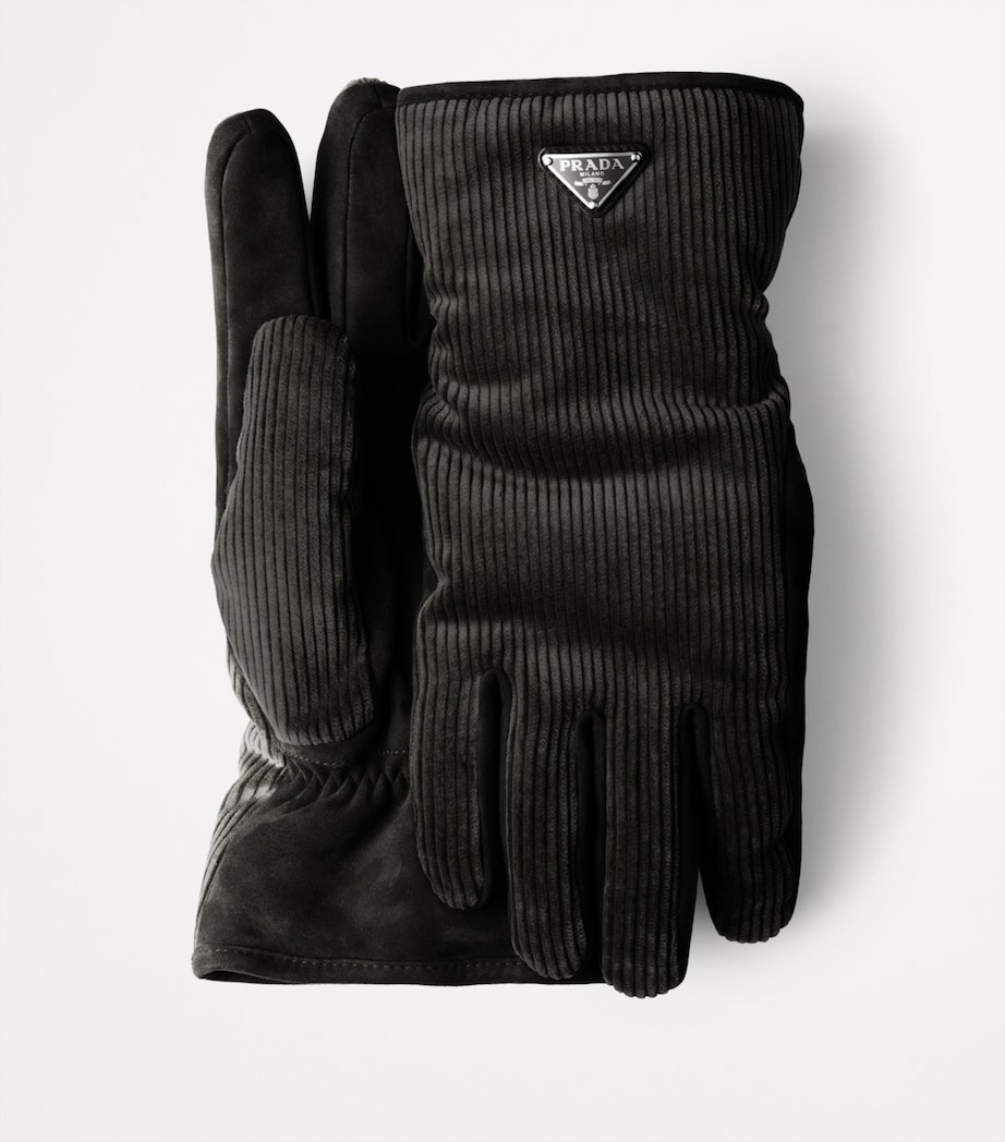 Corduroy Logo Gloves F0002 Image 3