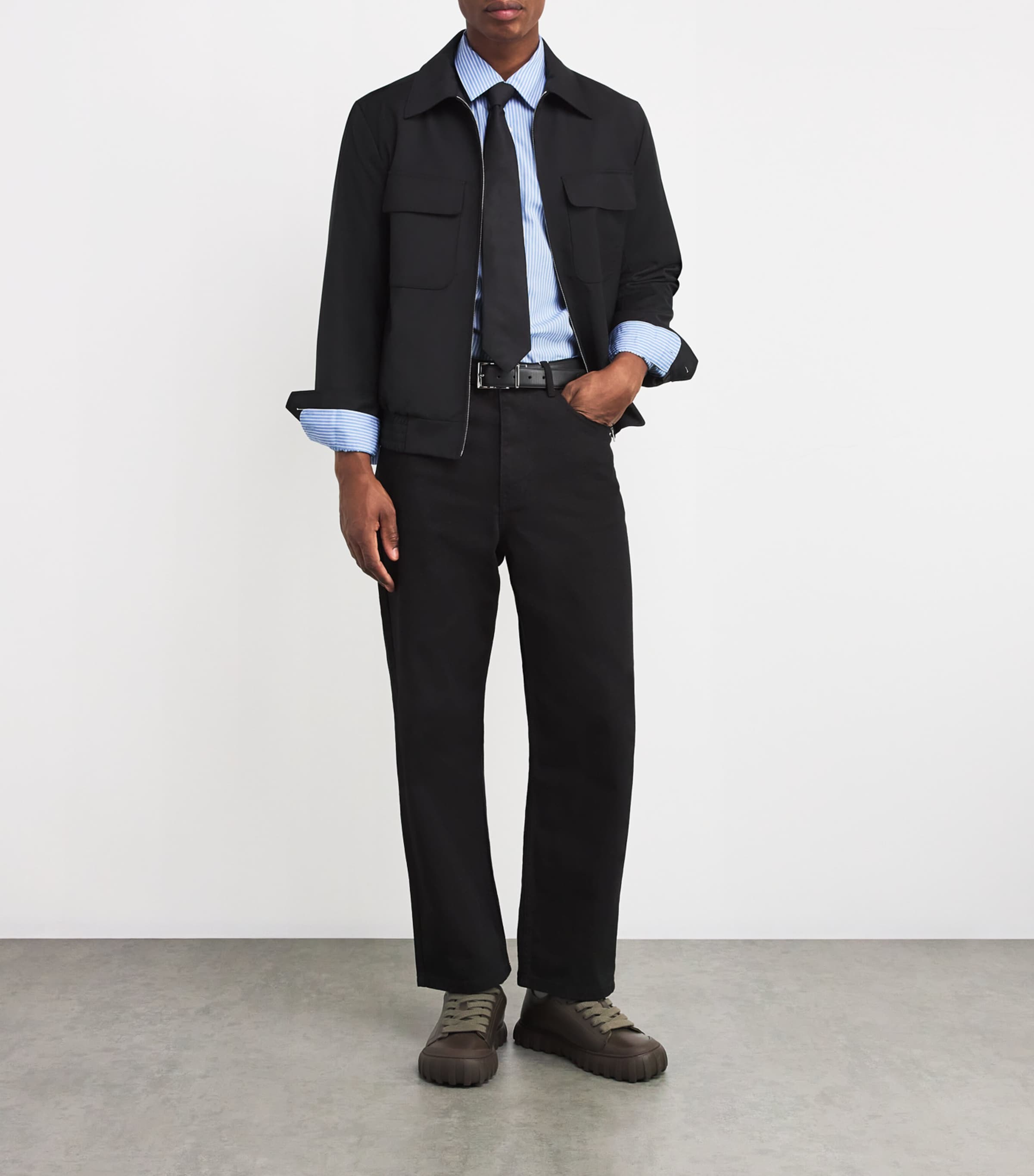 Cotton Striped Shirt BLUE SKY Image 2