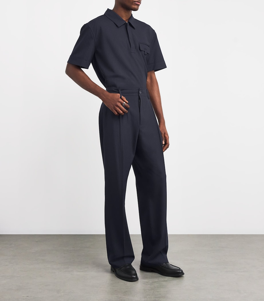 Pinstripe Kane Tailored Trousers MIDNIGHT STRIPE Image 2