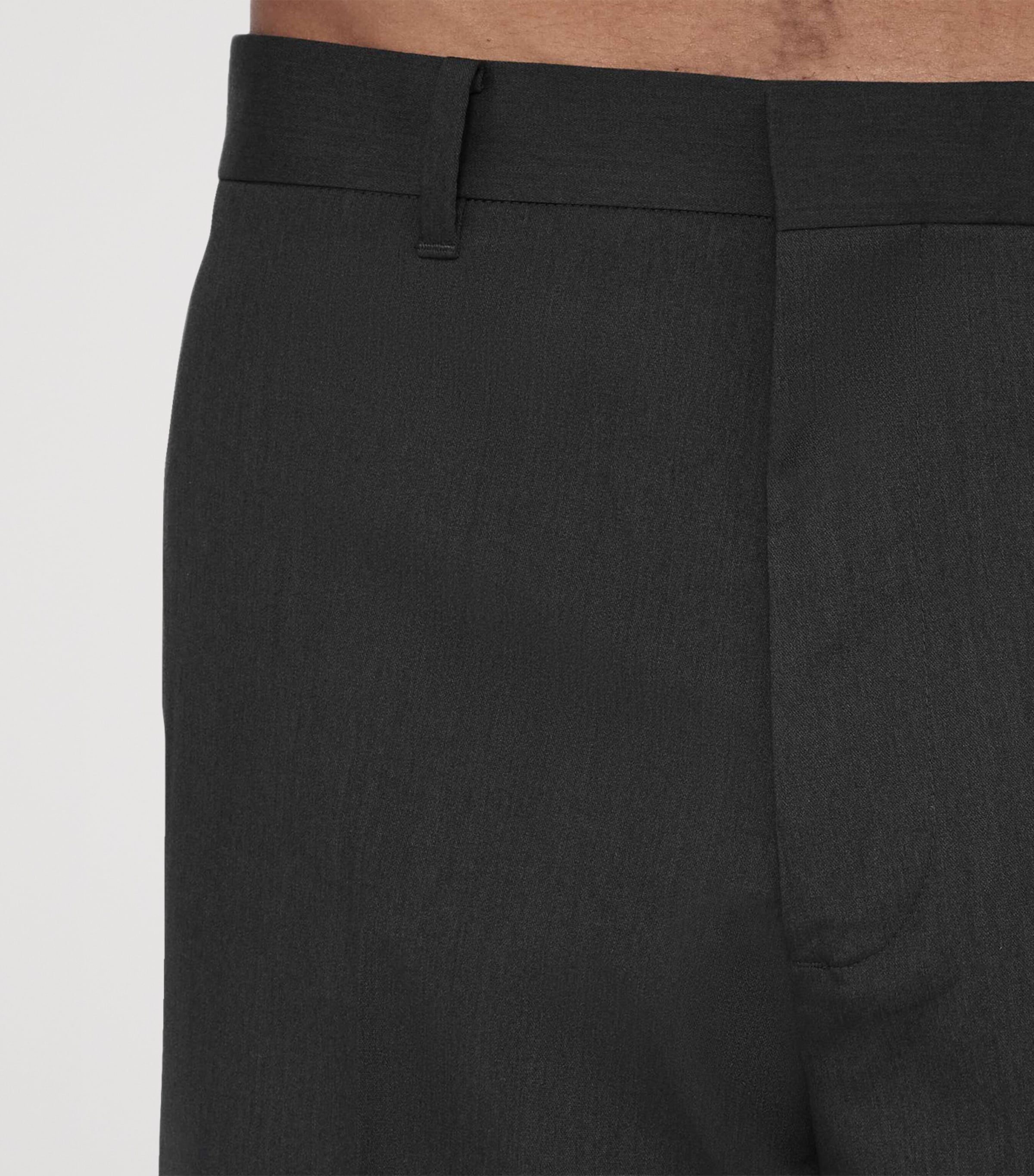 AllSaints Mens Moor Straight Trousers Charcoal Grey Image 4