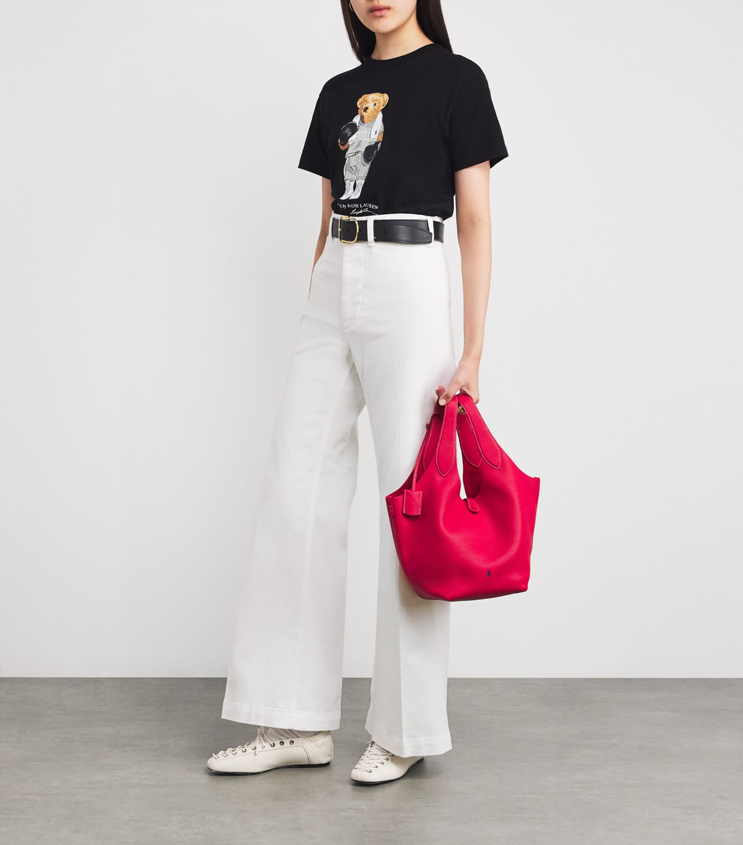 Stretch Cotton Twill Wide-Leg Trousers NEVIS Image 2