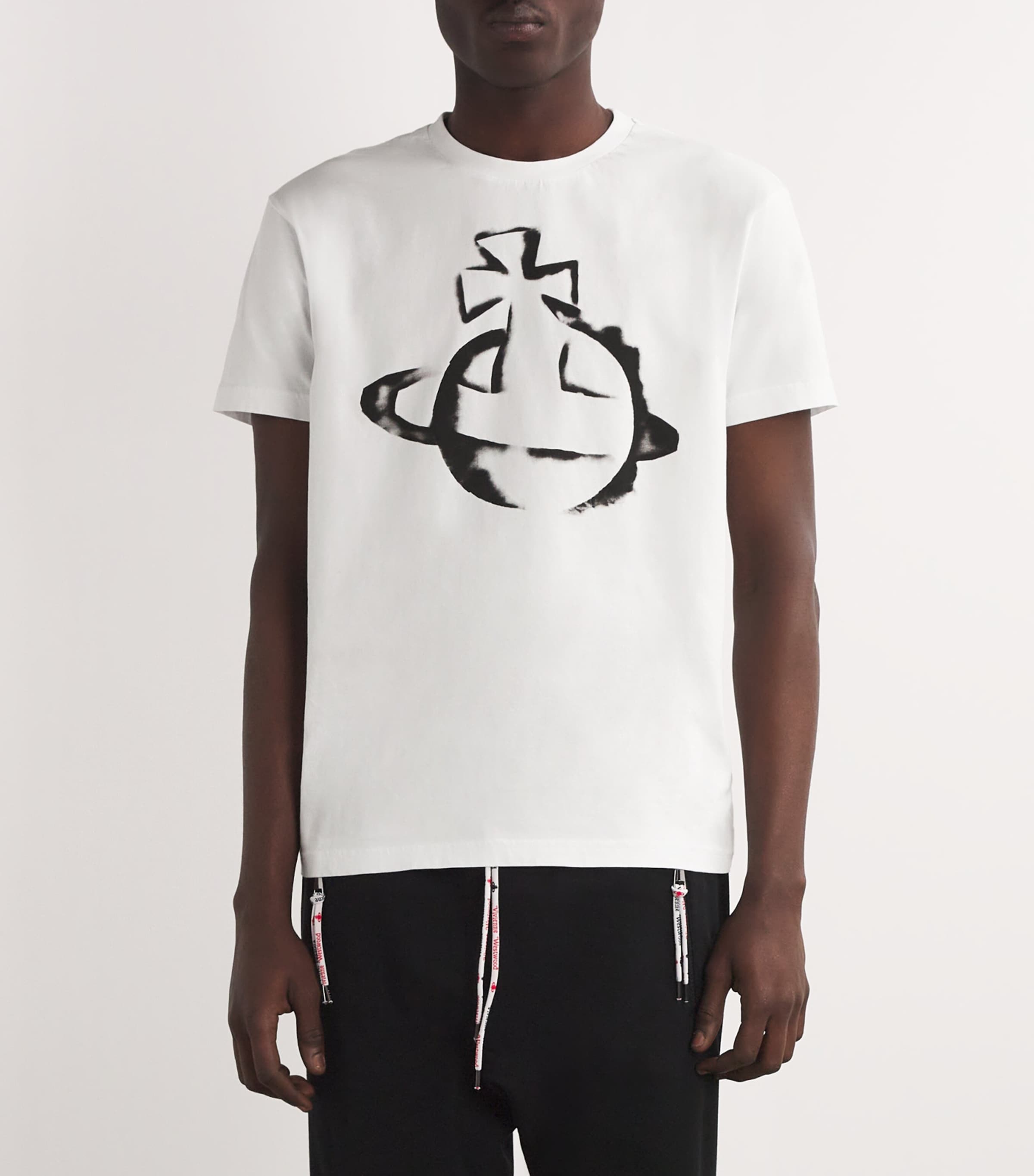 Vivienne Westwood White Cotton Stencil Orb T-Shirt | Harrods US