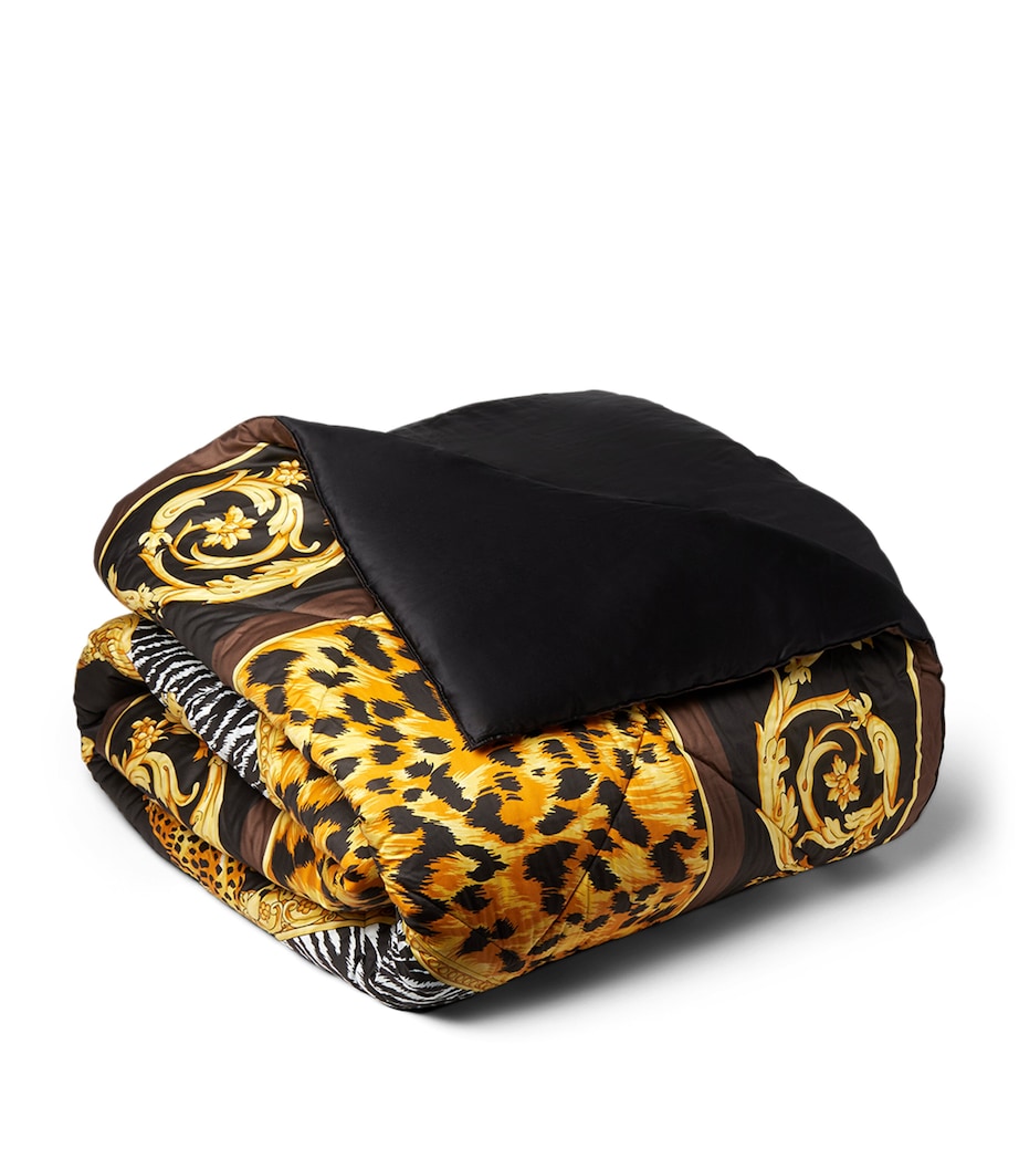 Wool Wild Cats Throw D ANTHRCT/NOISETTE Image 3