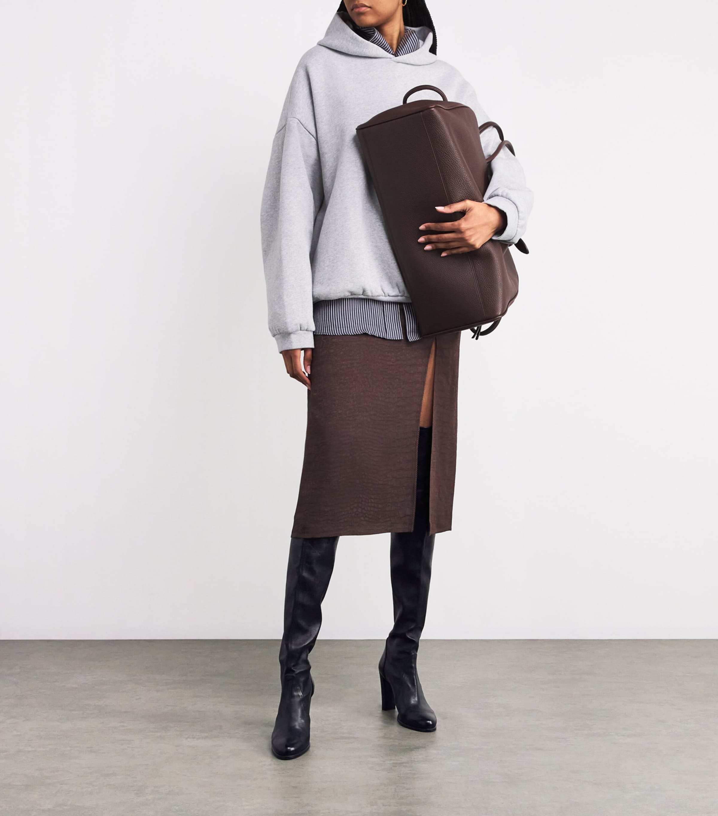 Leather Highland Boots 95 BLACK Image 4