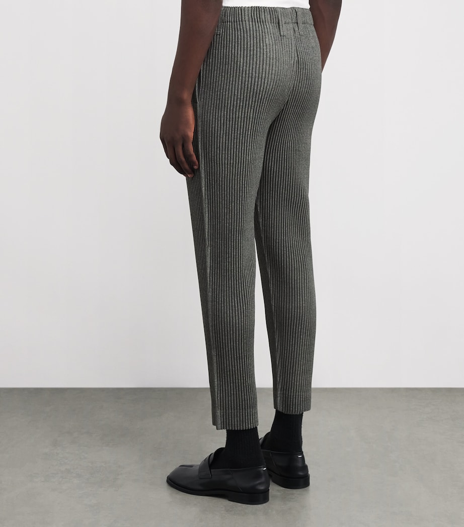Wool-Effect Pleated Tailored Trousers 12-GRAY Image 4