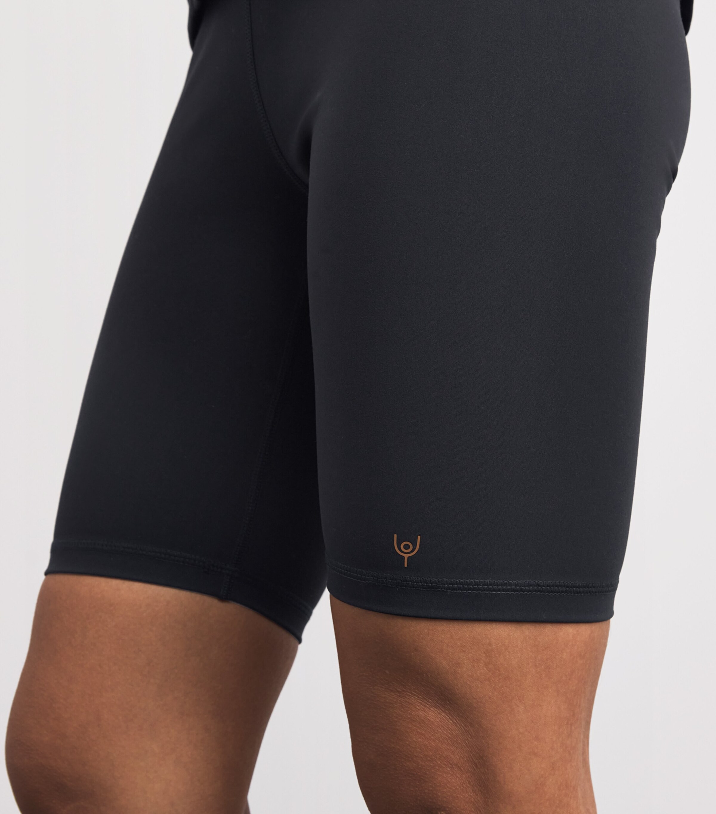 Y.O.U Womens Spa Logo Shorts Black Image 3