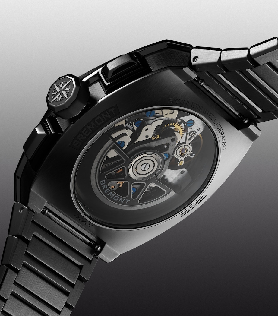 Bremont Stainless Steel Supernova Chronograph Watch 41mm Black Image 6