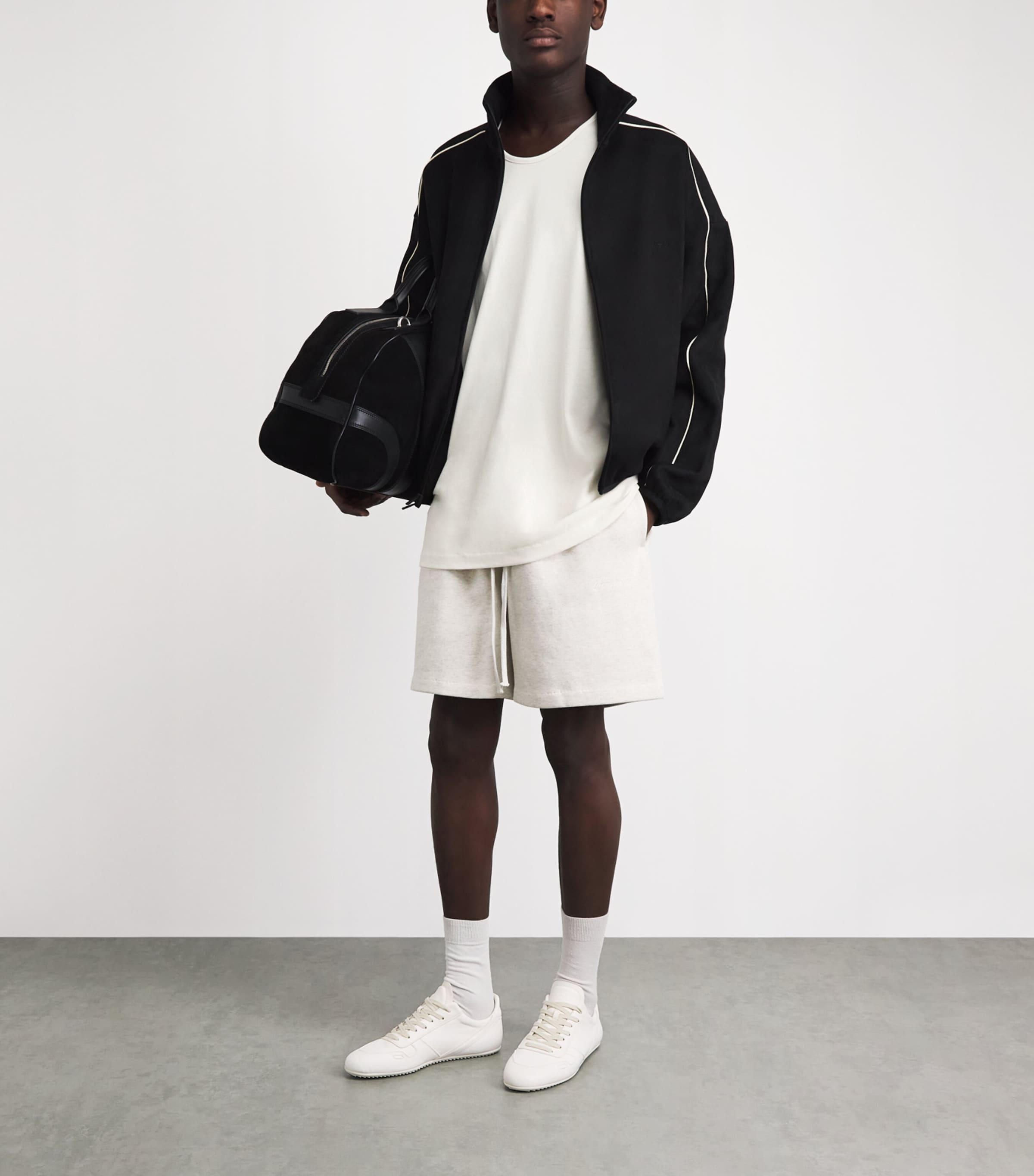 FEAR OF GOD ESSENTIALS Mens Cotton-Blend Oversized Tank Top Ivory Image 2