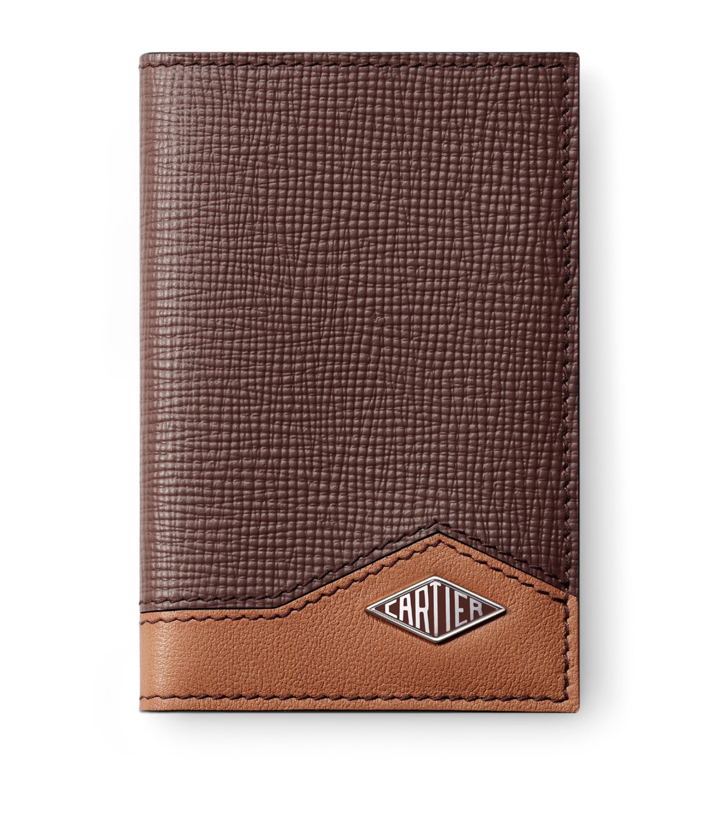 Cartier Leather Losange Bifold Card Holder Brown Image 1