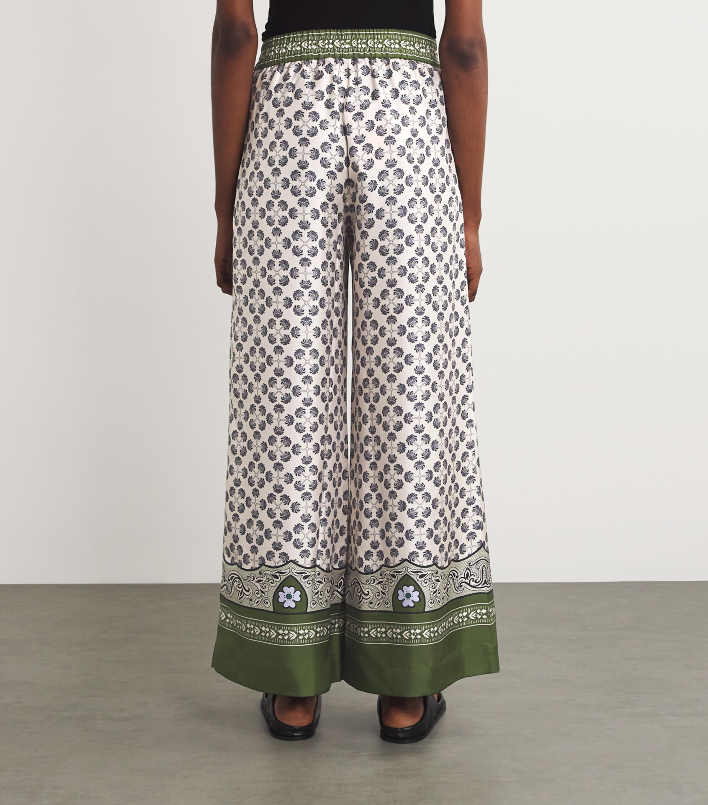 La Doublej Womens Silk Palazzo Wide-Leg Trousers Mirage Placï¿½e Image 4