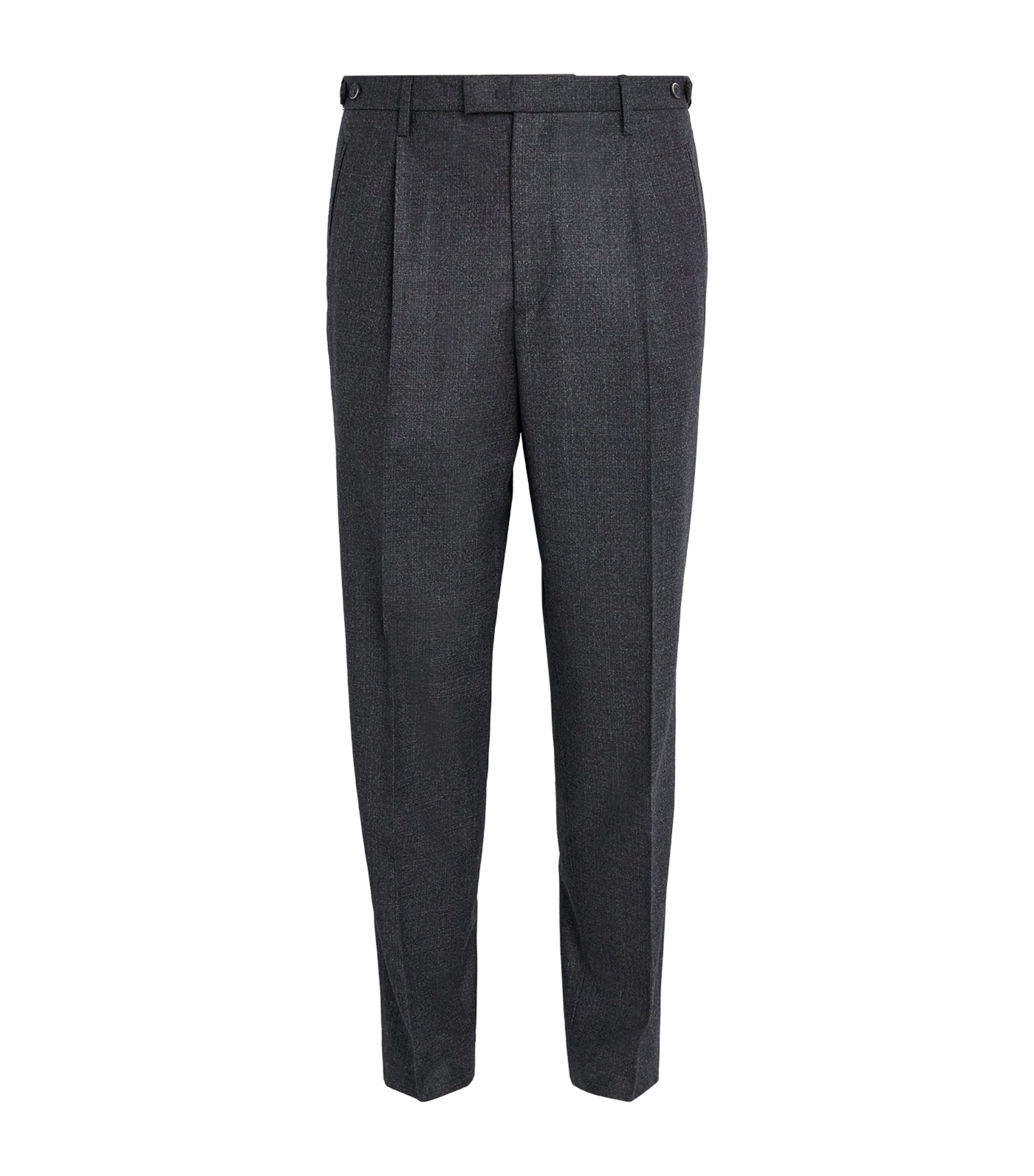 Barena Venezia Straight Leg Trousers With Back Pockets And Belt Loops In Gray