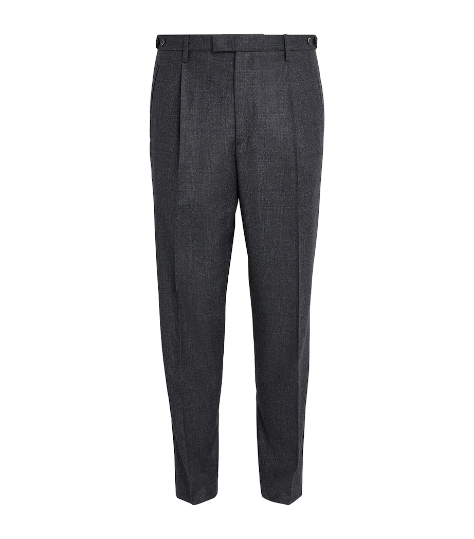 Wool Pleated Trousers ANTRACITE 560 Image 1