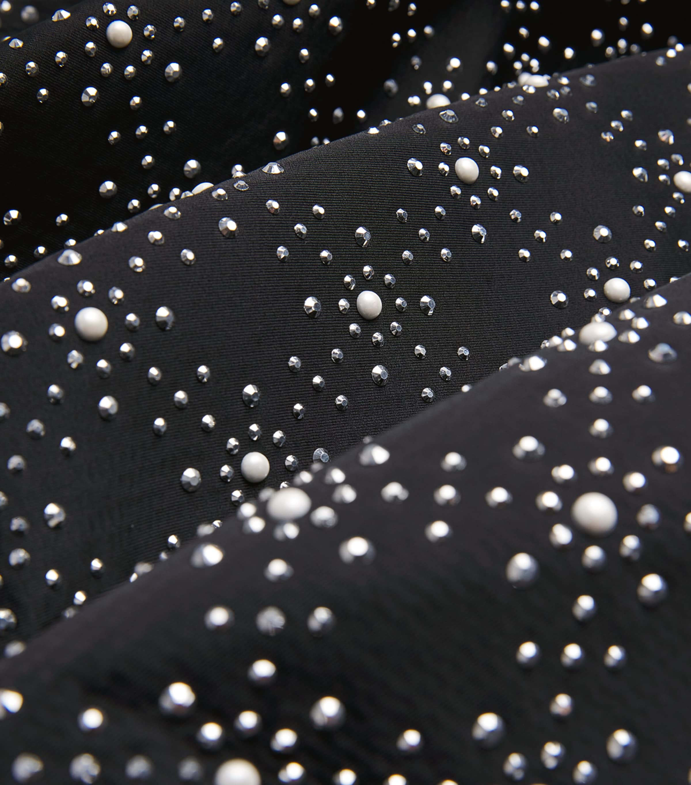 Embellished Mini Skater Dress BLACK Image 5