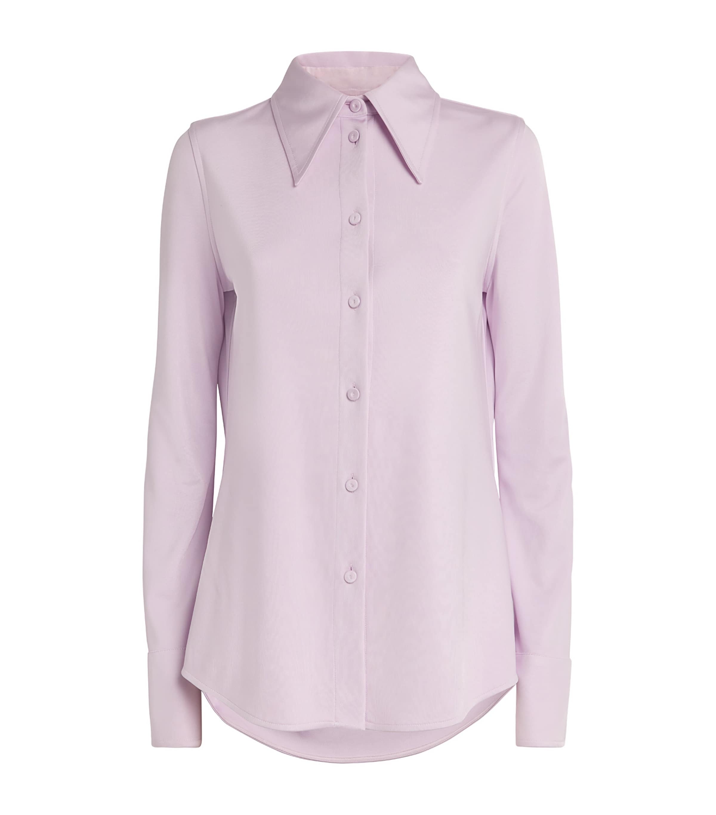 Shop Jil Sander Viscose Shirt In Purple