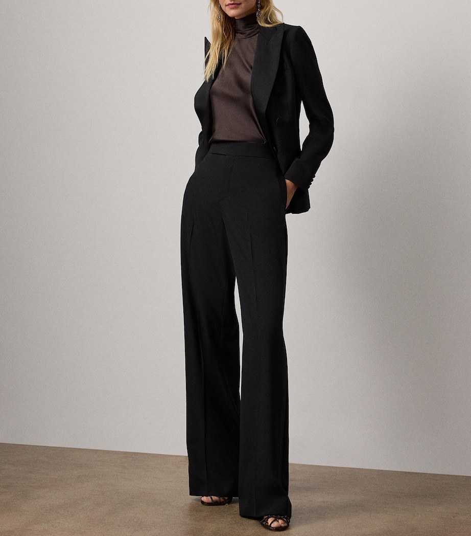 Stretch-Silk Charmeuse Chilton Blouse DARK BROWN Image 2