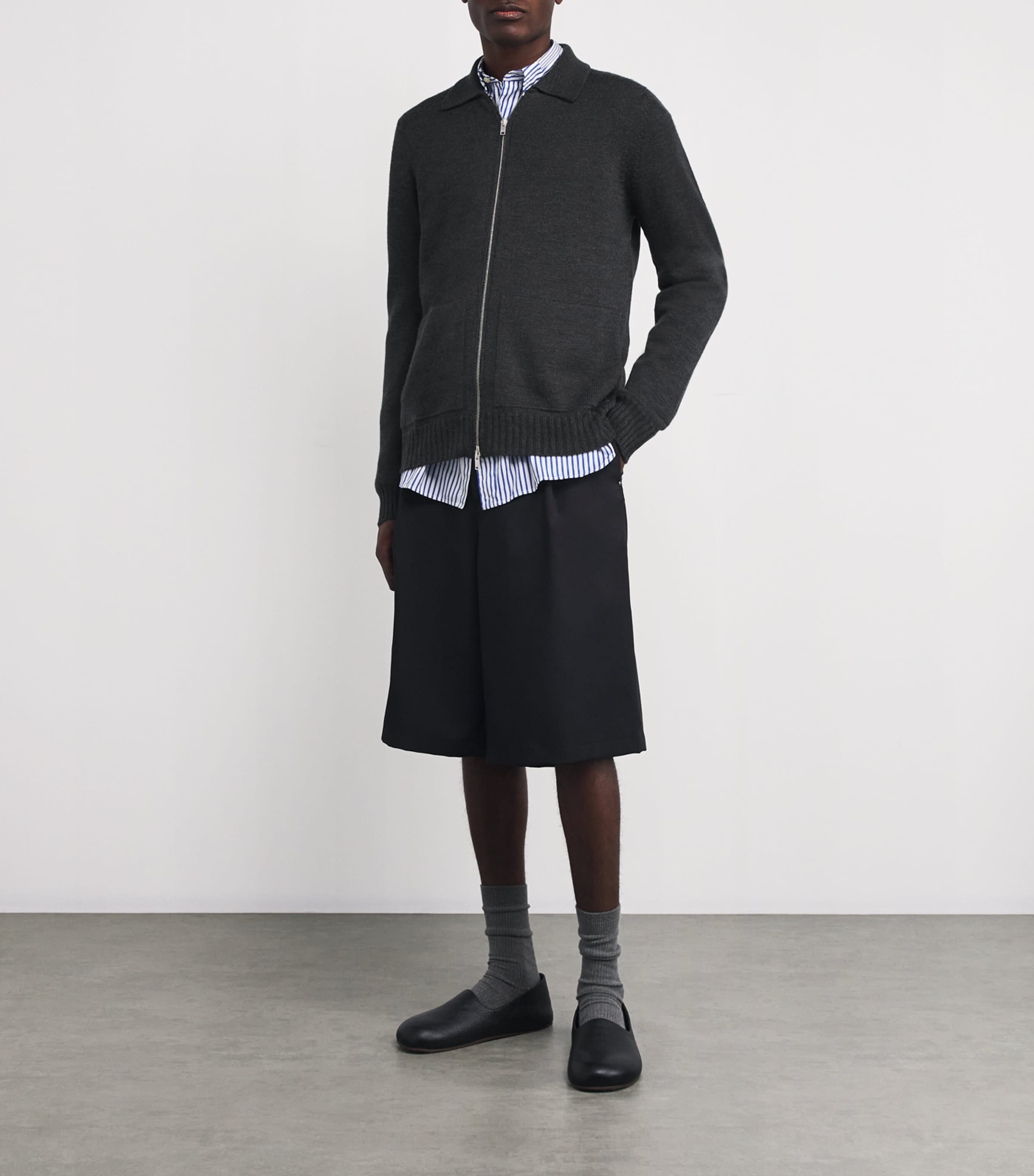 トップス JOHN SMEDLEY Wool Cardigan John Smedley Merino Wool Zip-Up Cardigan | Harrods AE
