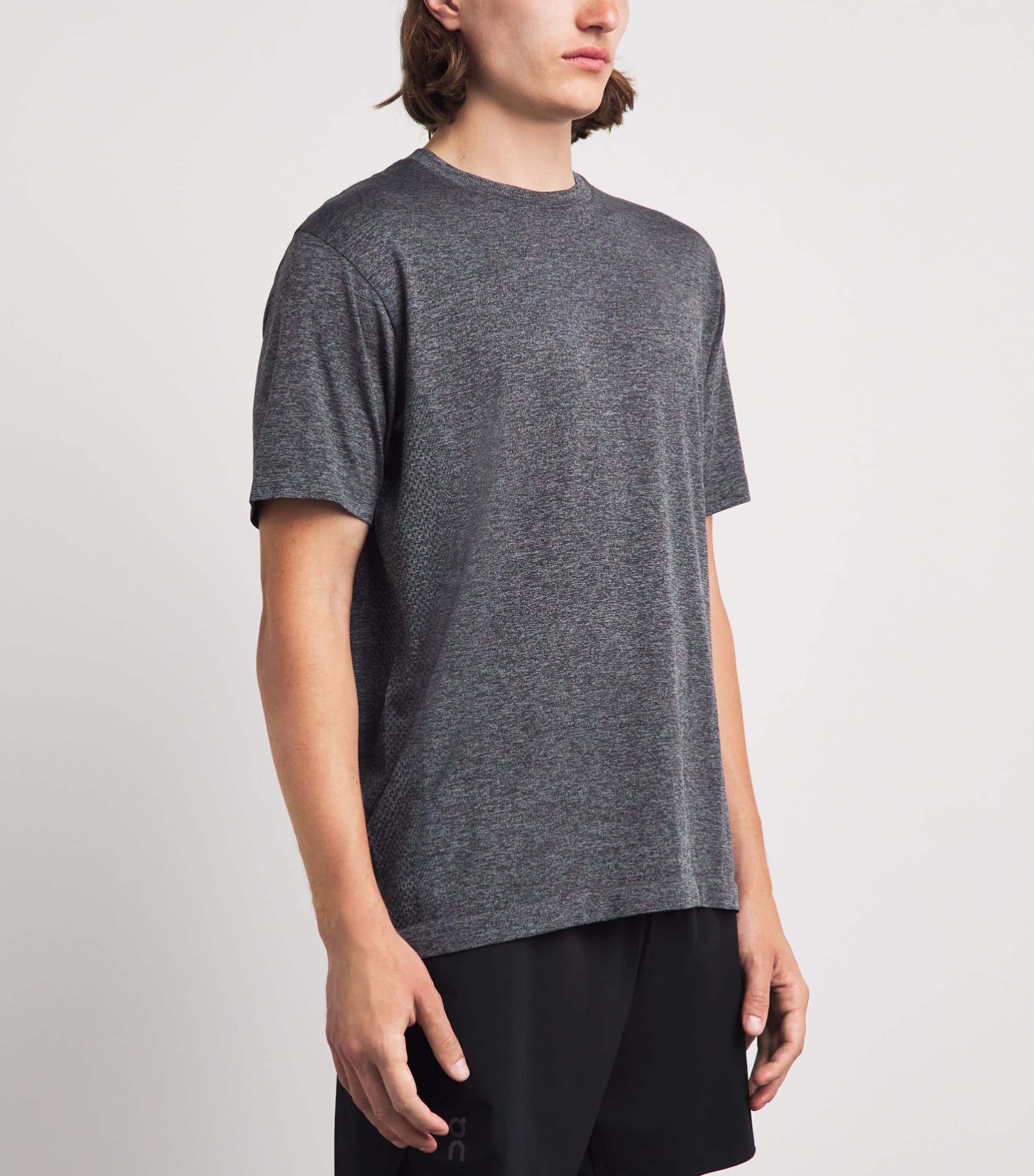 On Mens Train Flex T-Shirt Ember Heather Image 4