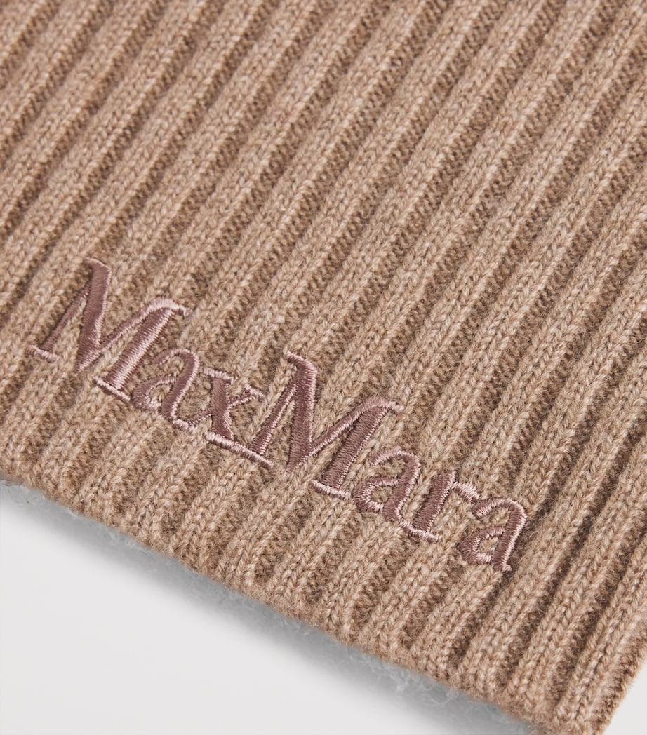 Cashmere Cable-Knit Balaclava BEIGE Image 6