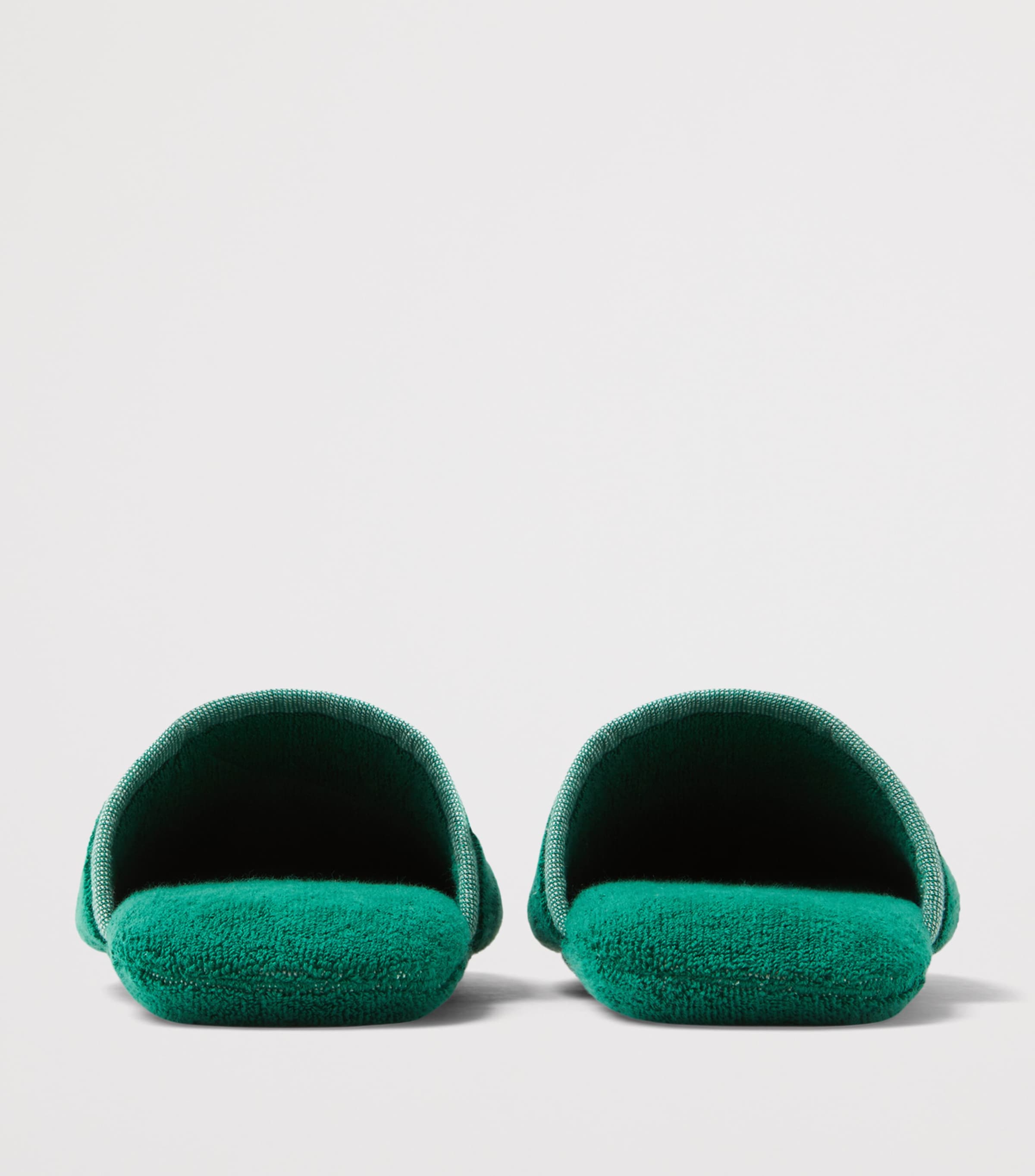 Versace Terry Cotton Medusa Slippers Green/white Image 3