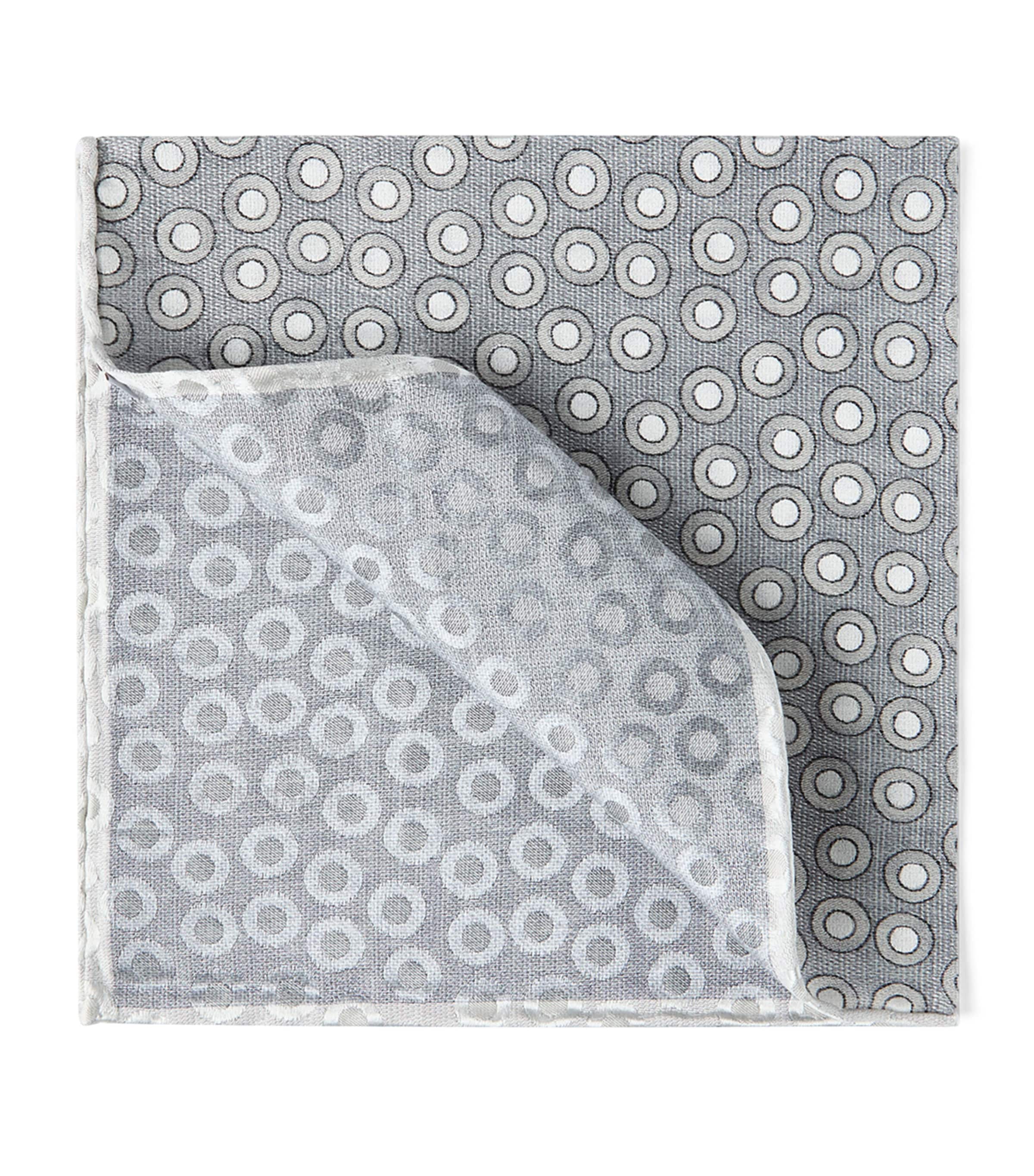 Silk Polka-Dot Pocket Square C014 Image 1