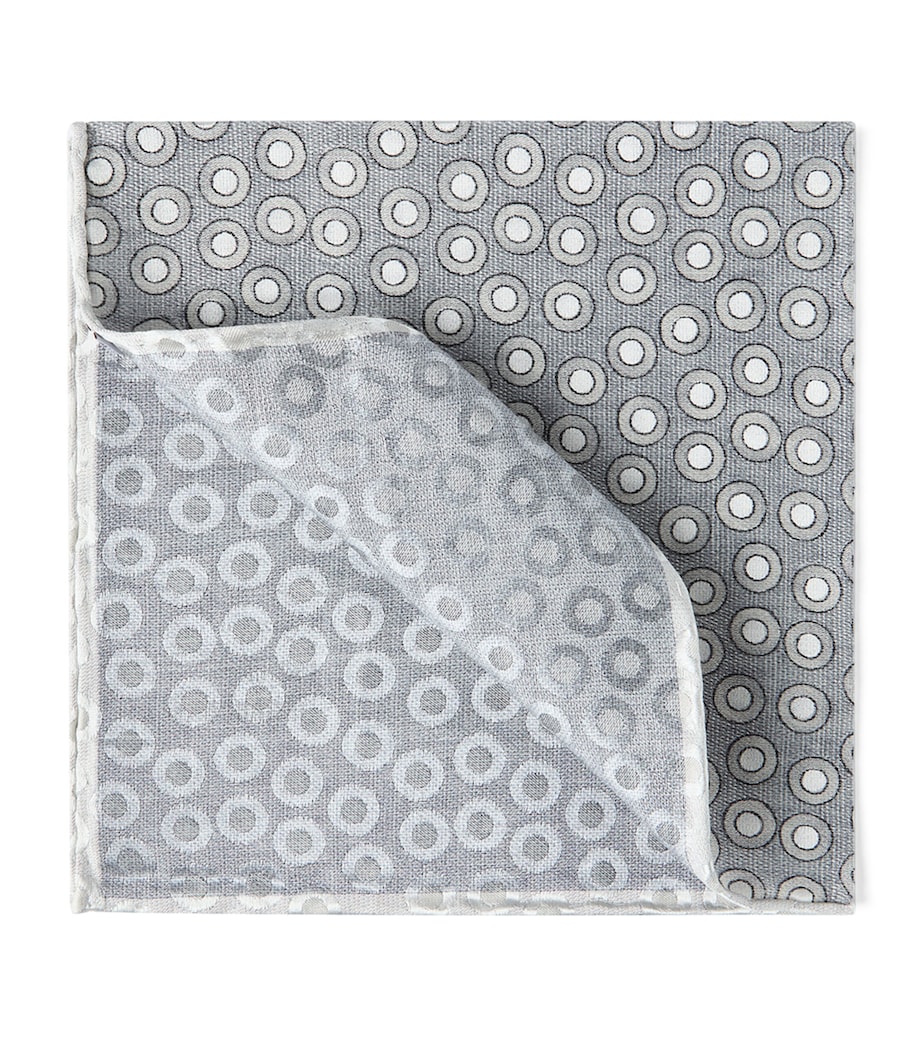 Silk Polka-Dot Pocket Square C014 Image 1