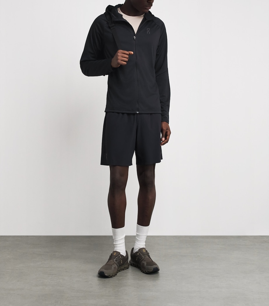 On Mens Climate Zip-Up Hoodie Black Image 2