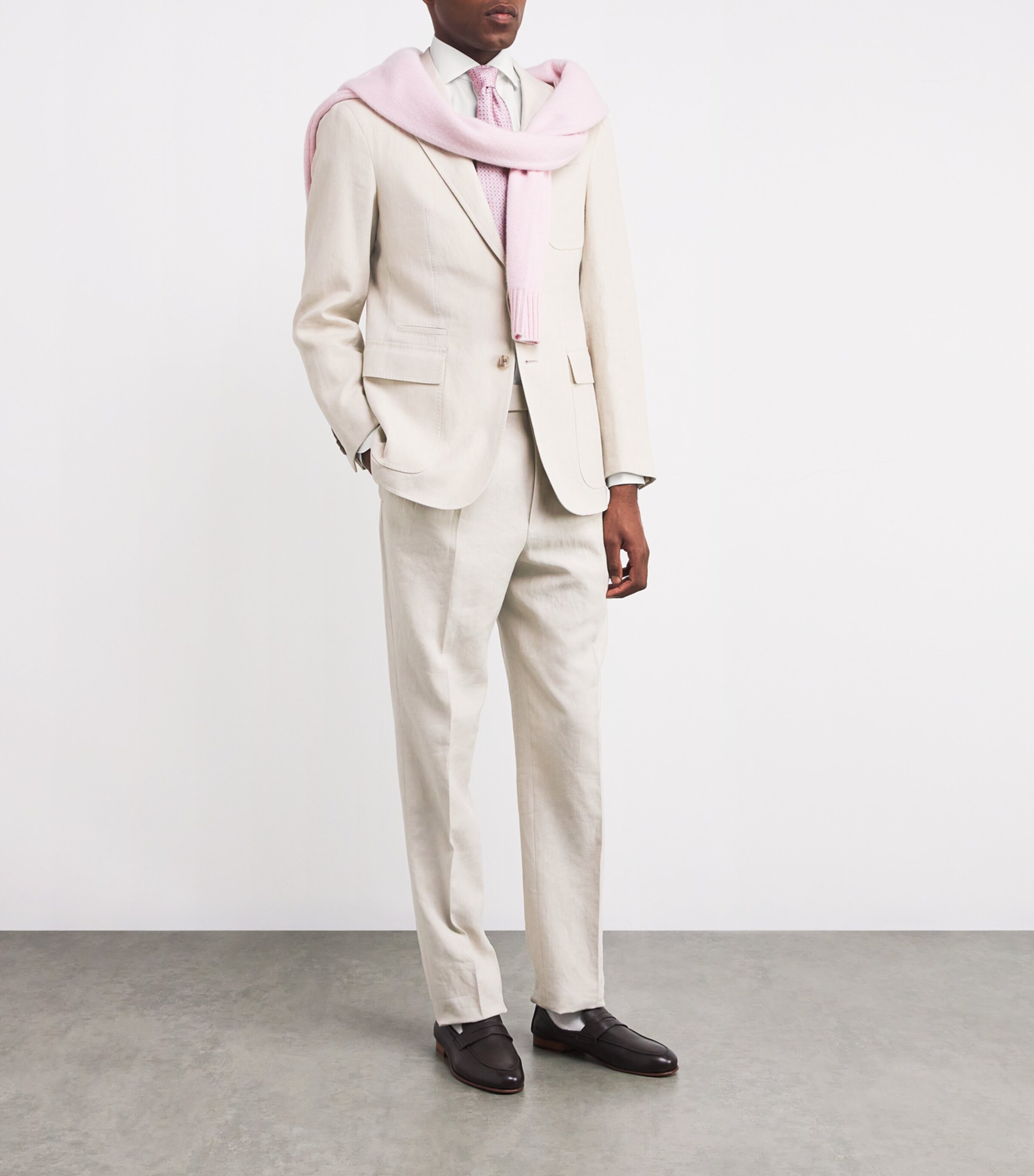 Eton Mens Cotton-Silk Formal Shirt White Image 2