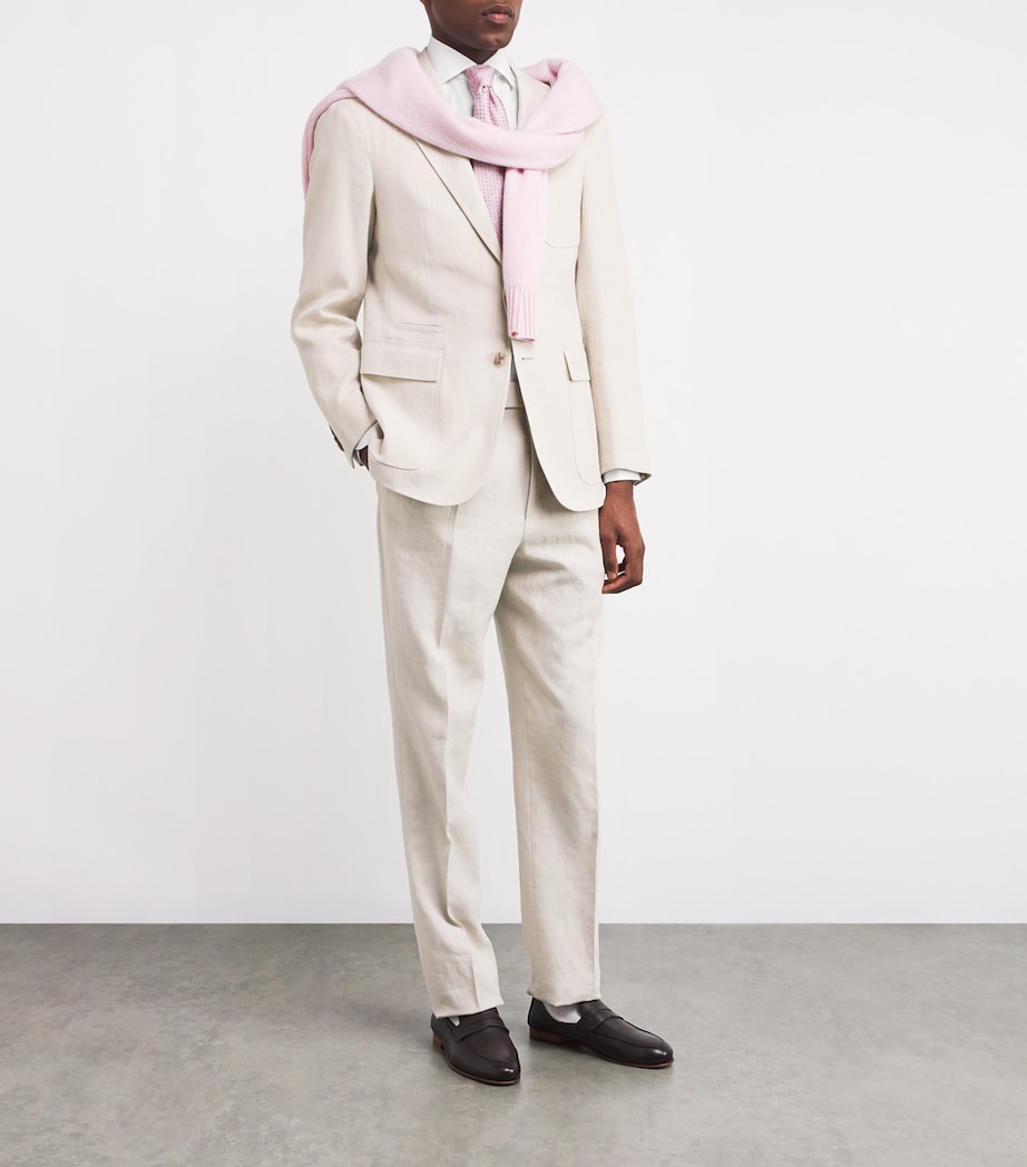 Eton Mens Cotton-Silk Formal Shirt White Image 2