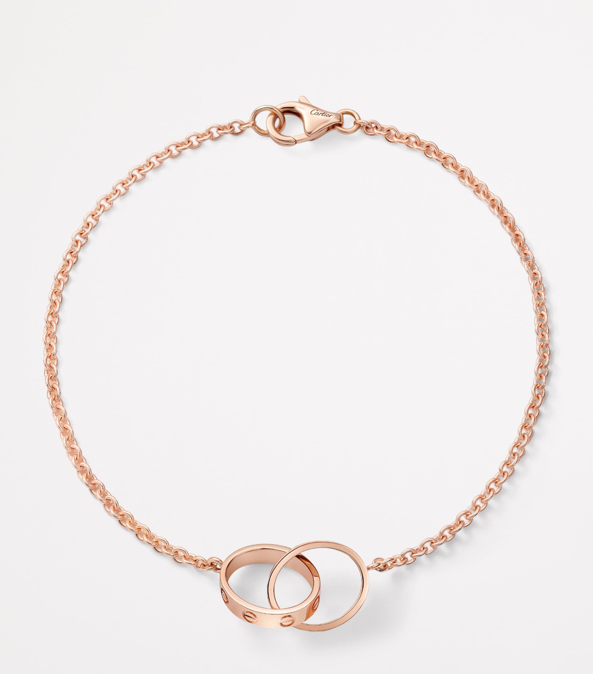 Cartier Rose Gold LOVE Chain Bracelet Rose Gold Image 3