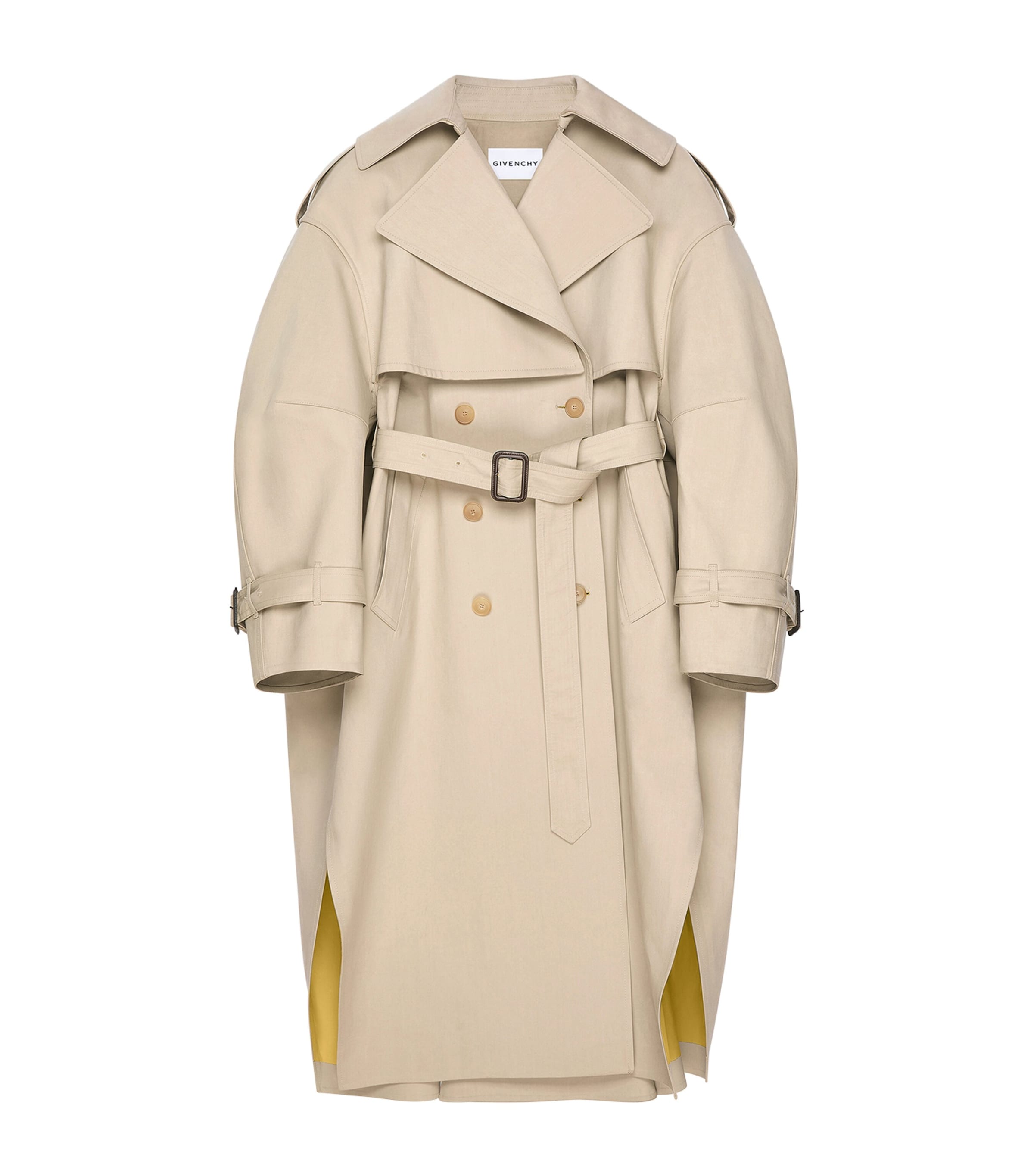 Cotton Trench Coat BEIGE/MUSTARD Image 1