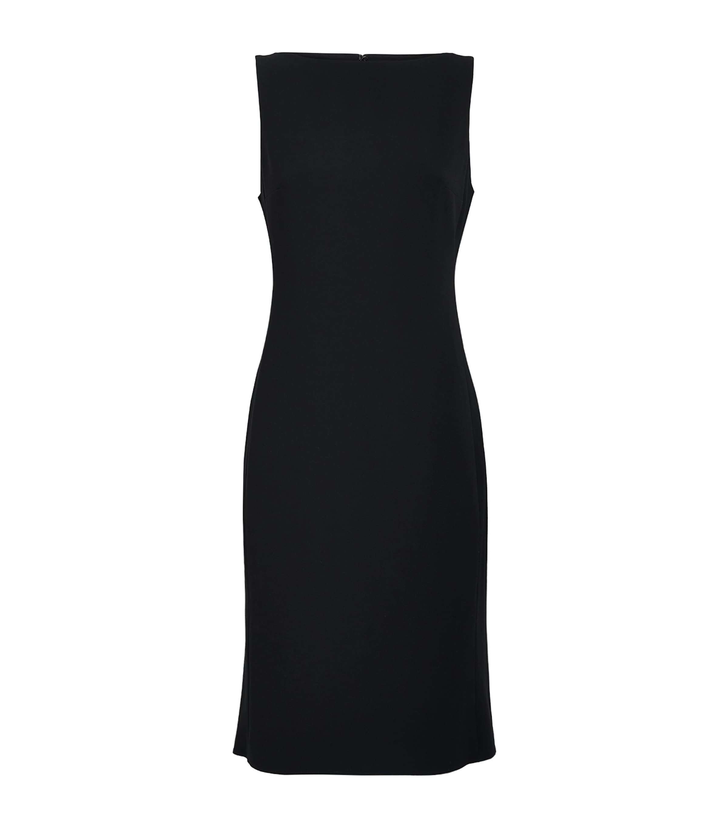 Admiral Crepe Midi Shift Dress 001 BLACK Image 1
