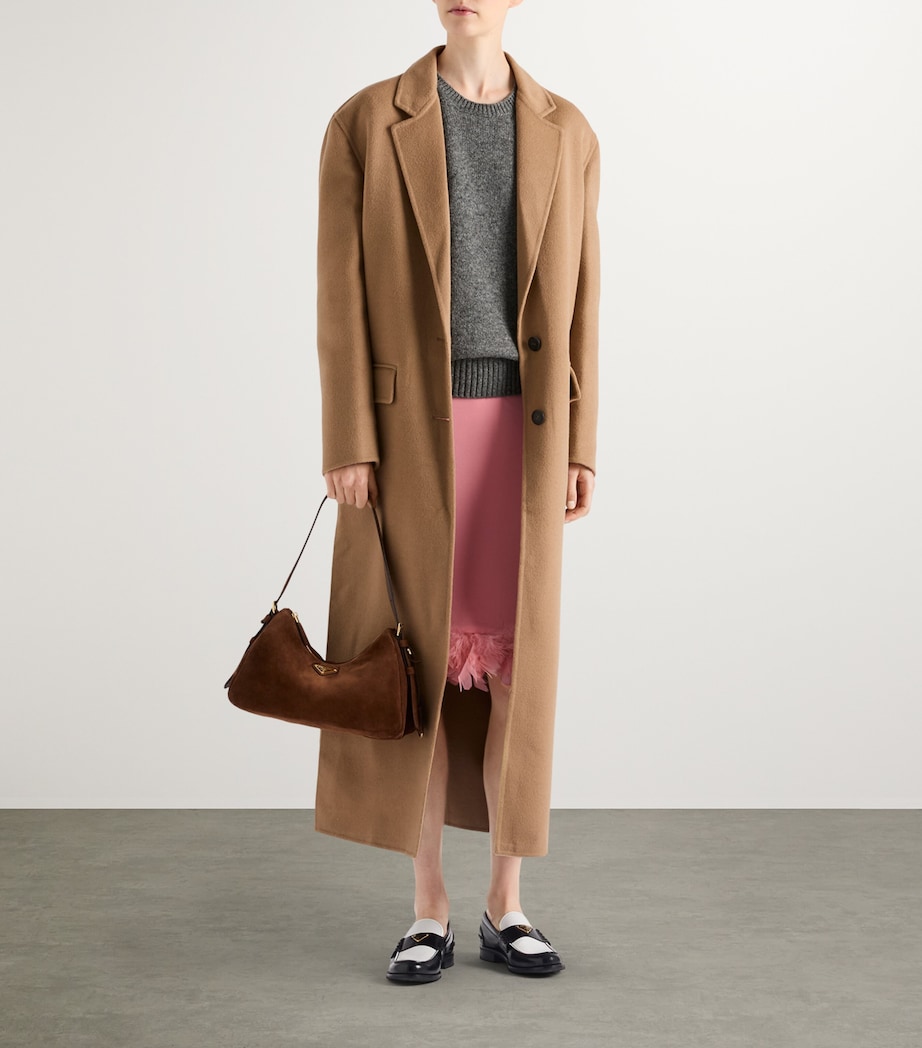 Medium Suede Aimée Shoulder Bag F0324 Image 2