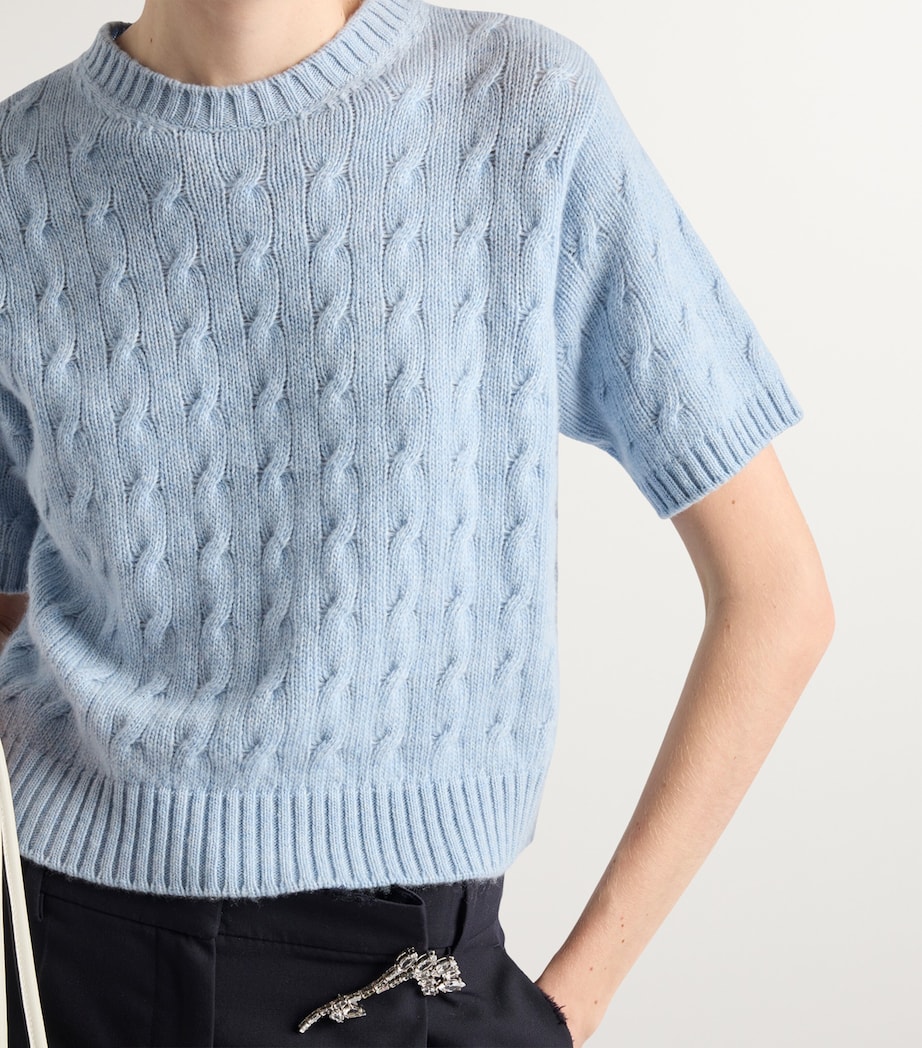 Cashmere Cable-Knit Sweater F0013 Image 4