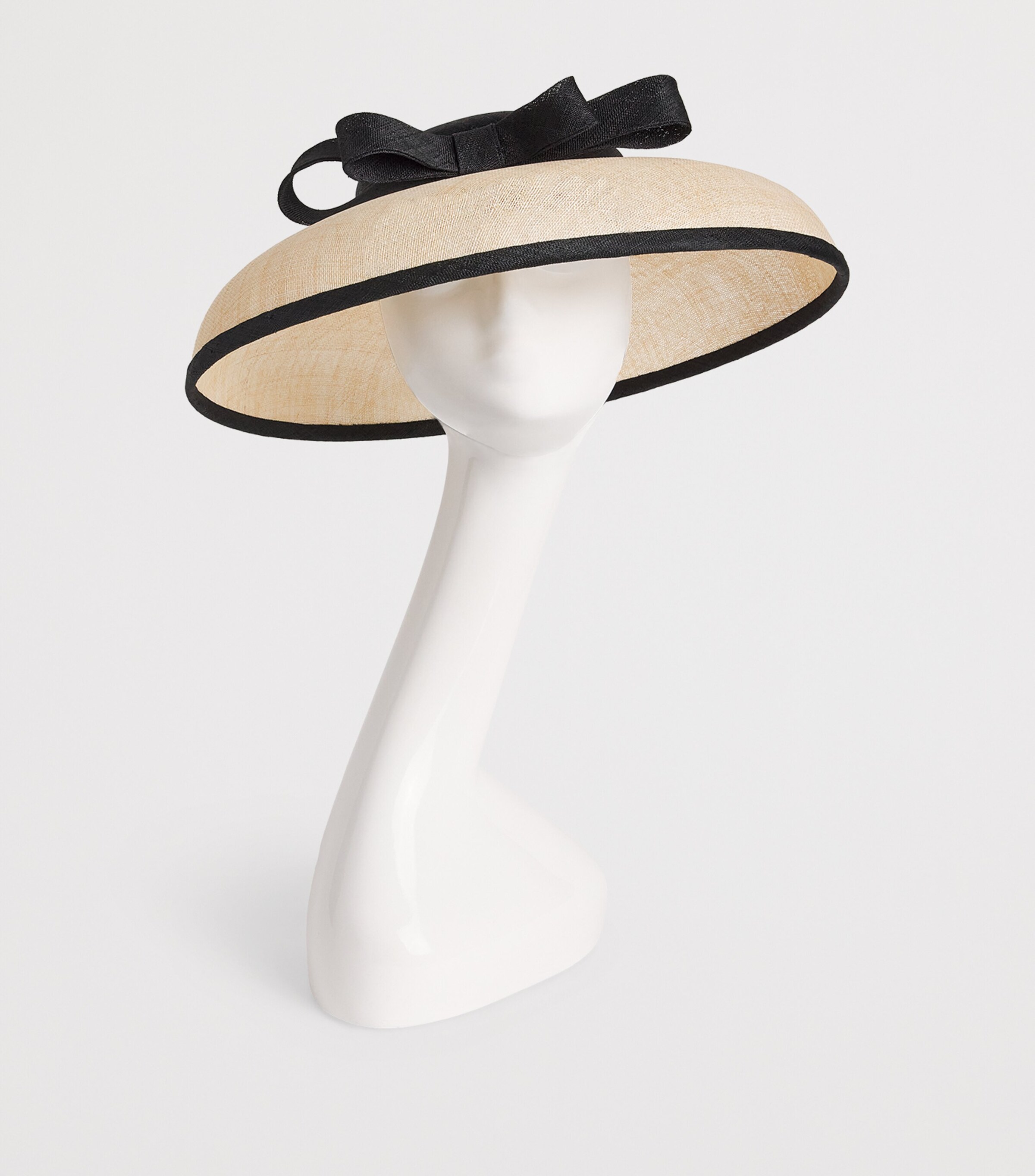 Rachel Trevor-Morgan Bow-Detail Hat Natural/black Image 2