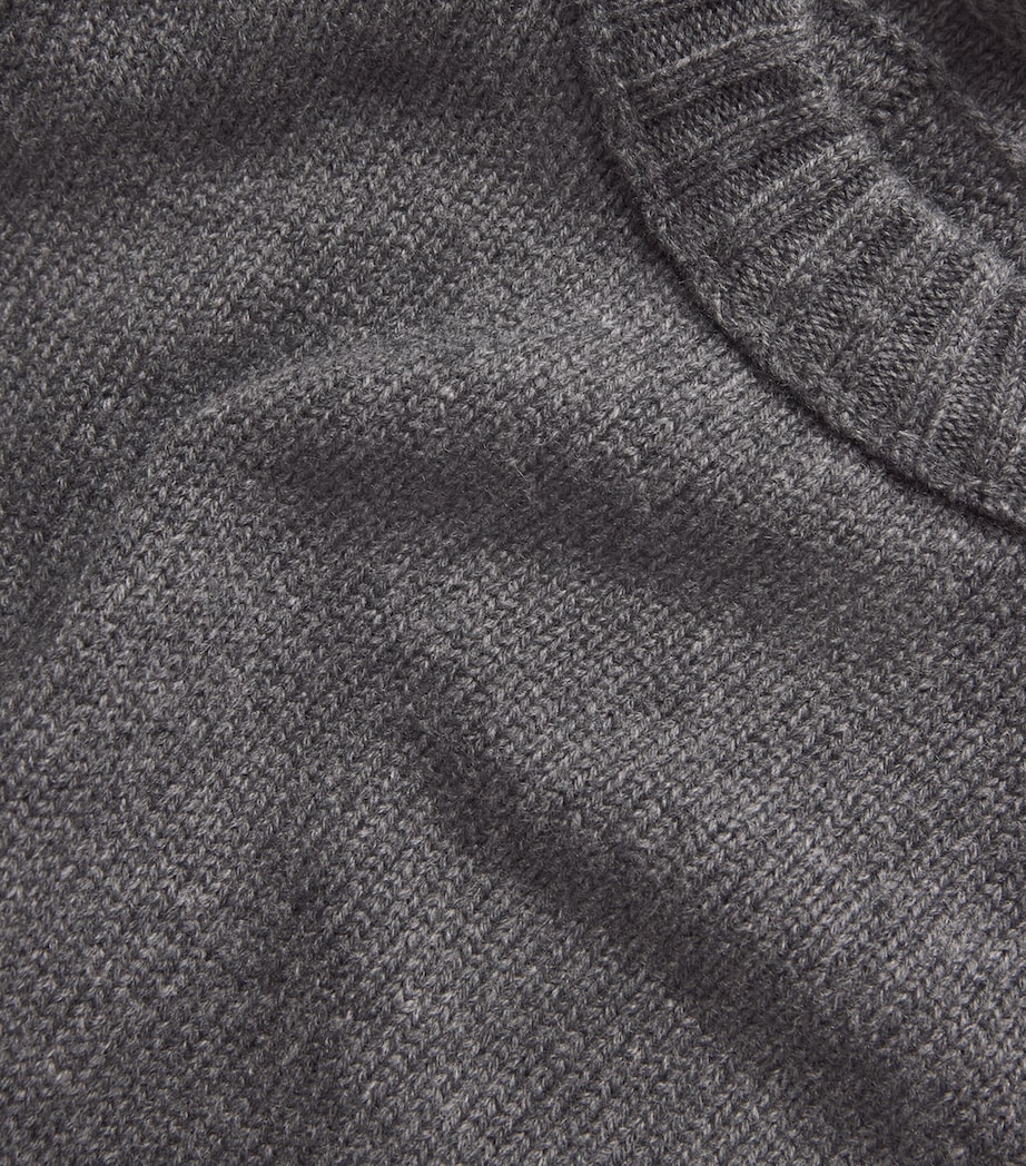 Wool-Cashmere Sweater LIGHT GREY MELANGE Image 5