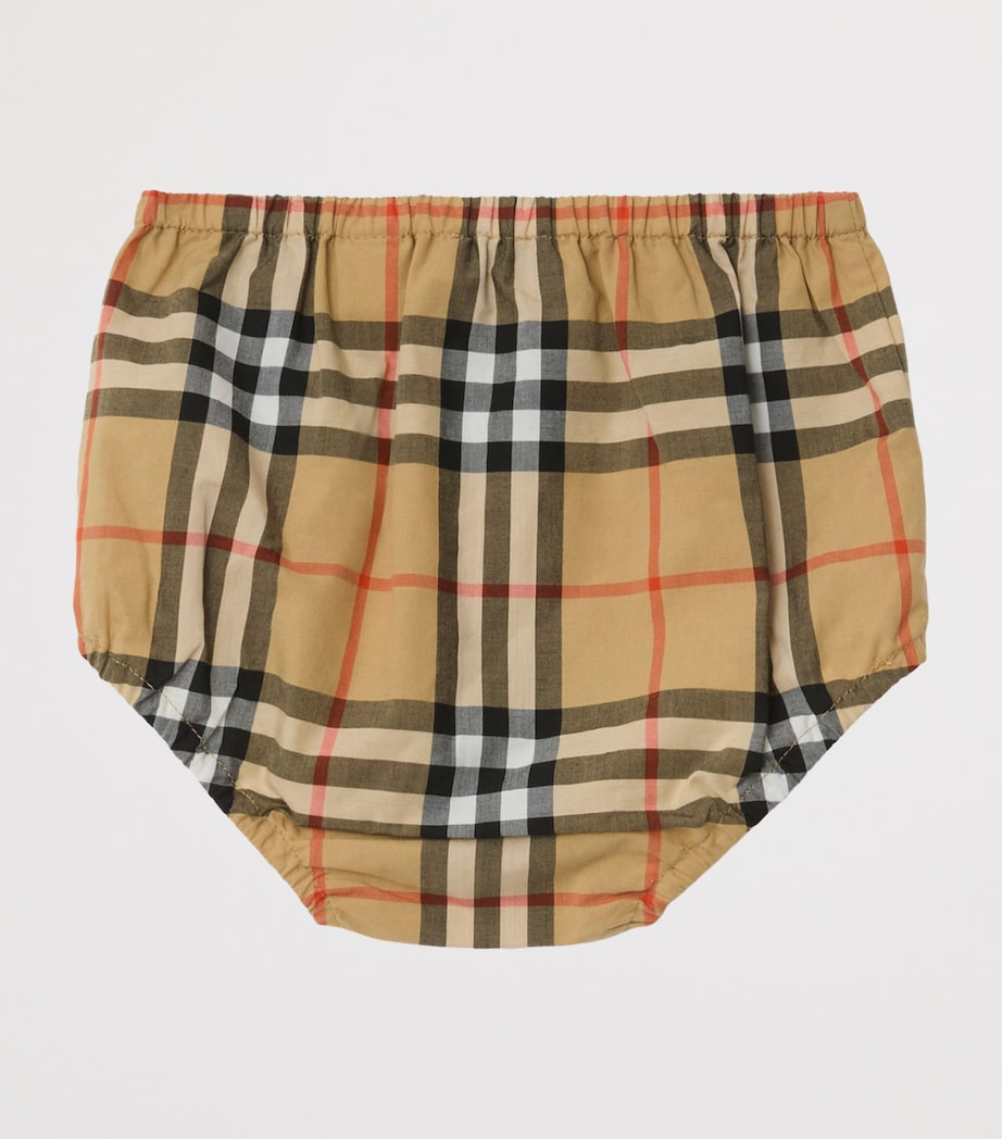 Stretch-Cotton Dress and Bloomers Set (6-36 Months) WHITE Image 6